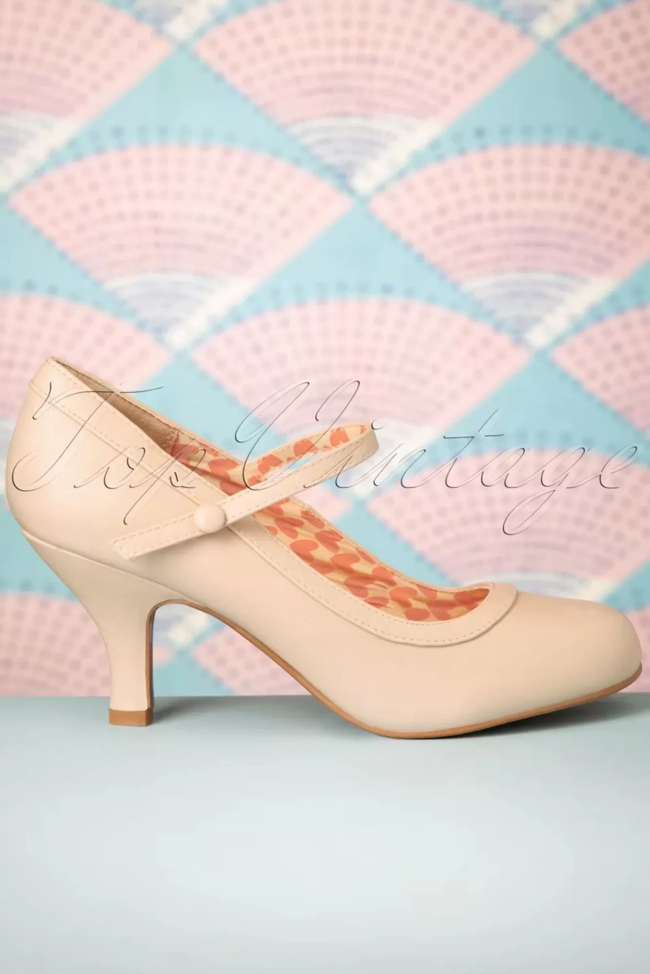 Cheap Bettie Page Shoes 50Er Jahre Bettie Pumps In Latte