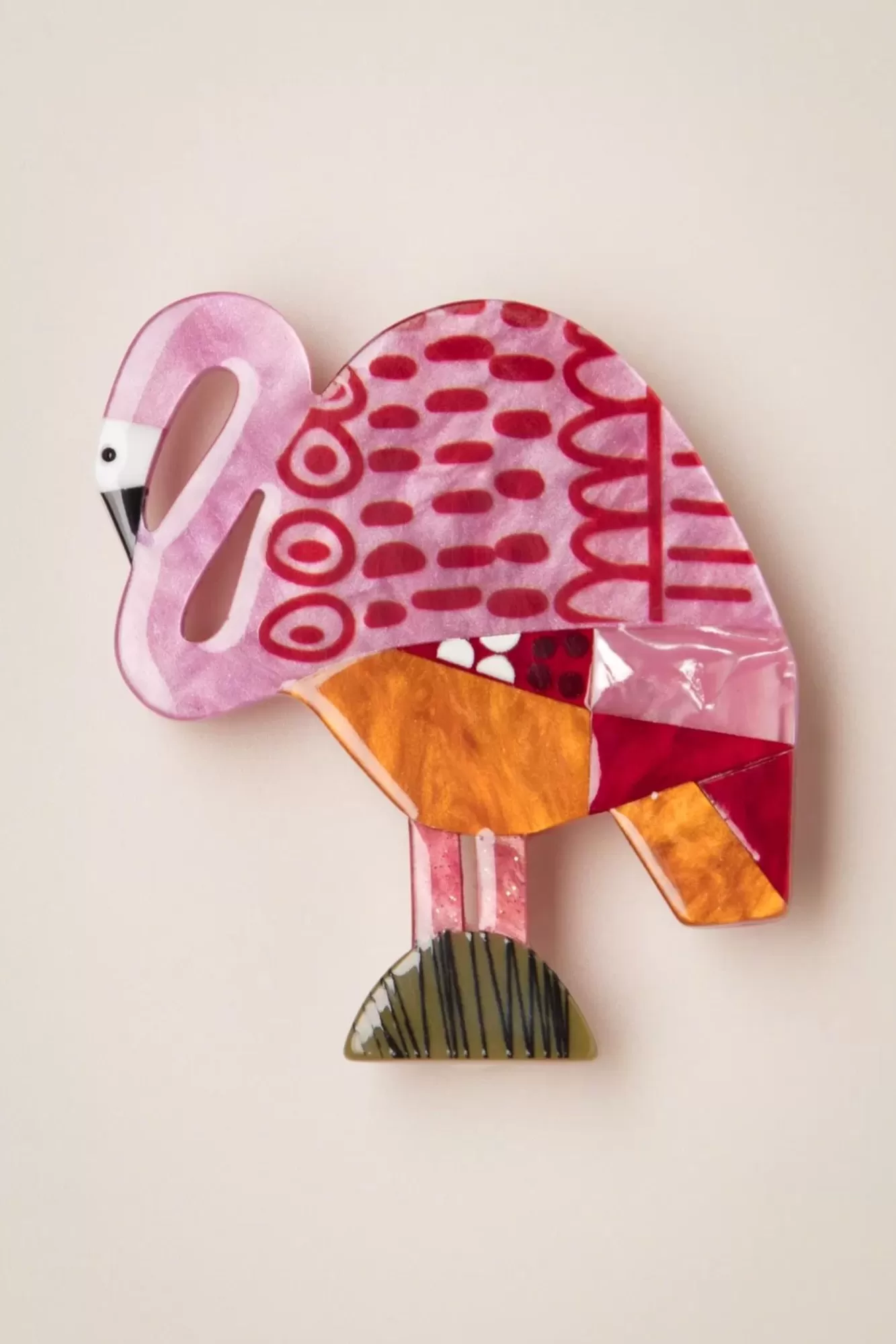 Flash Sale Erstwilder A Flamingo Named Honk Brosche