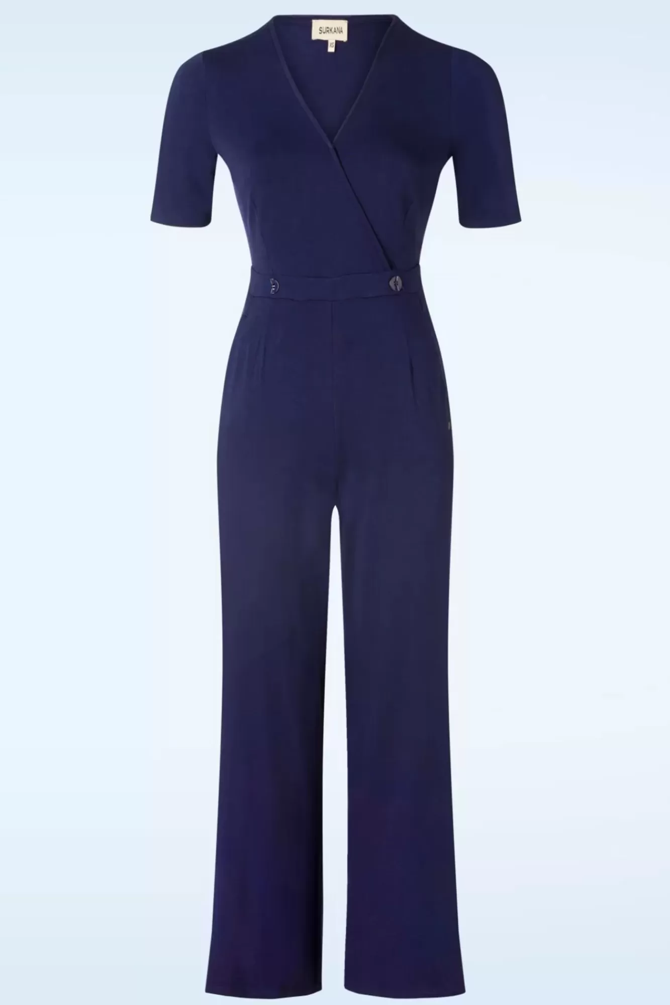 Store Surkana Abigail Crossover Jumpsuit In Marineblau