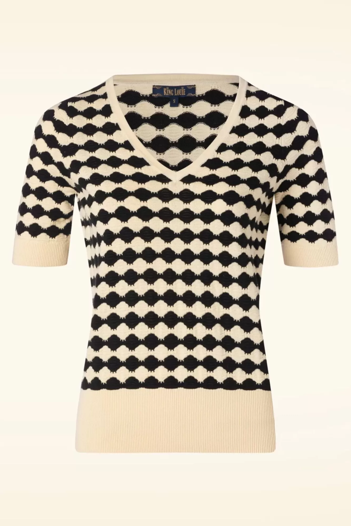 Store King Louie Agnes V Top Turtle In Schwarz