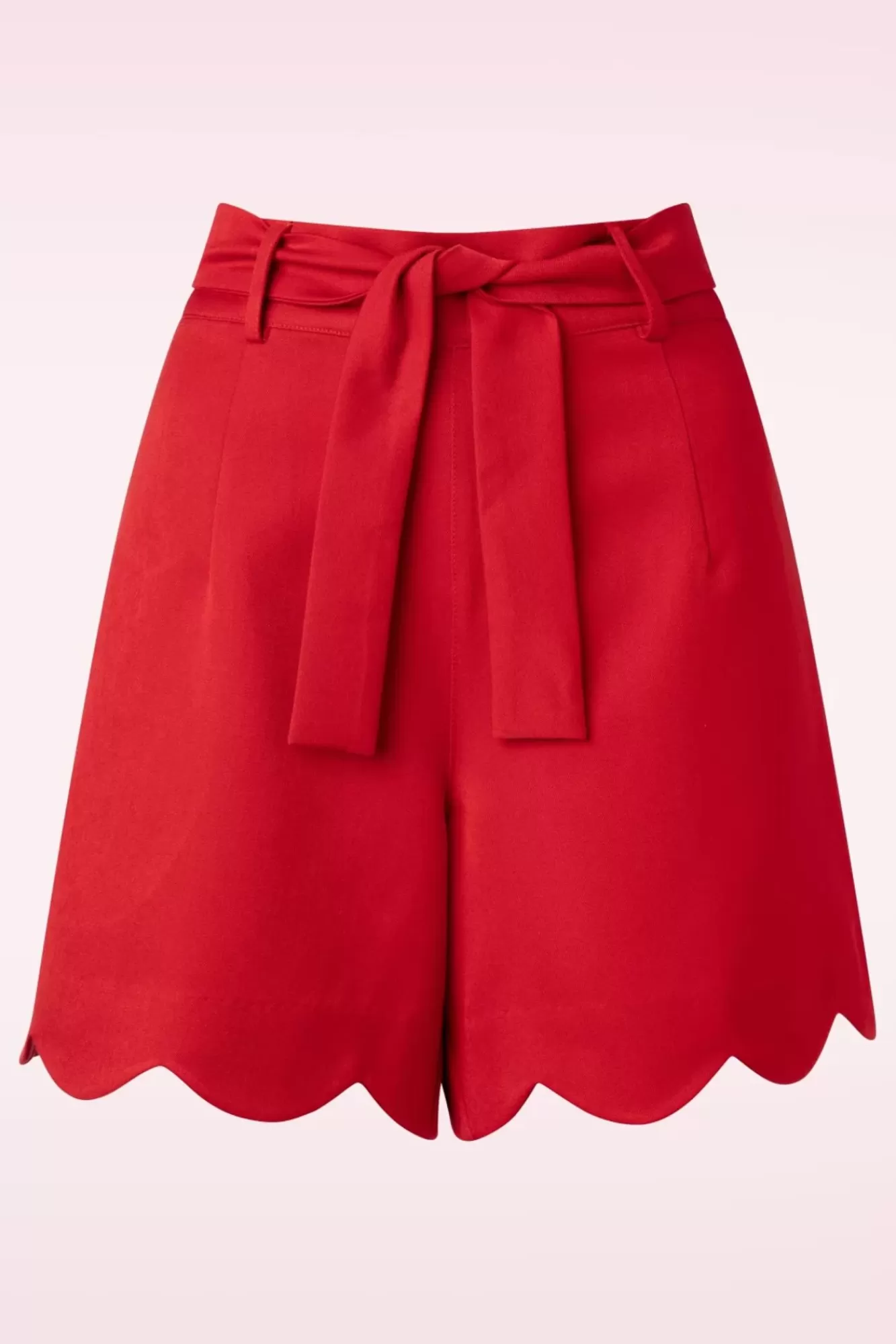 Shop Banned Retro Ahoy Scallop Shorts In Rot