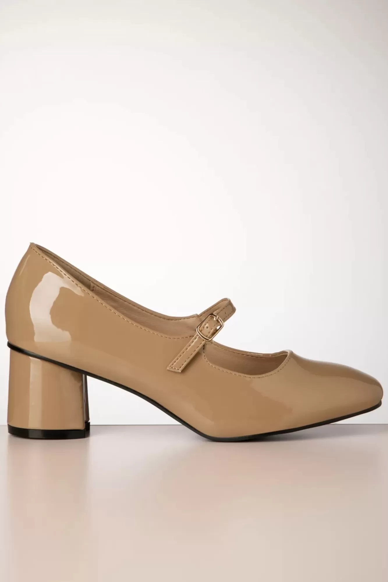 Shop Banned Retro Annie Mary Jane Pumps In Latte