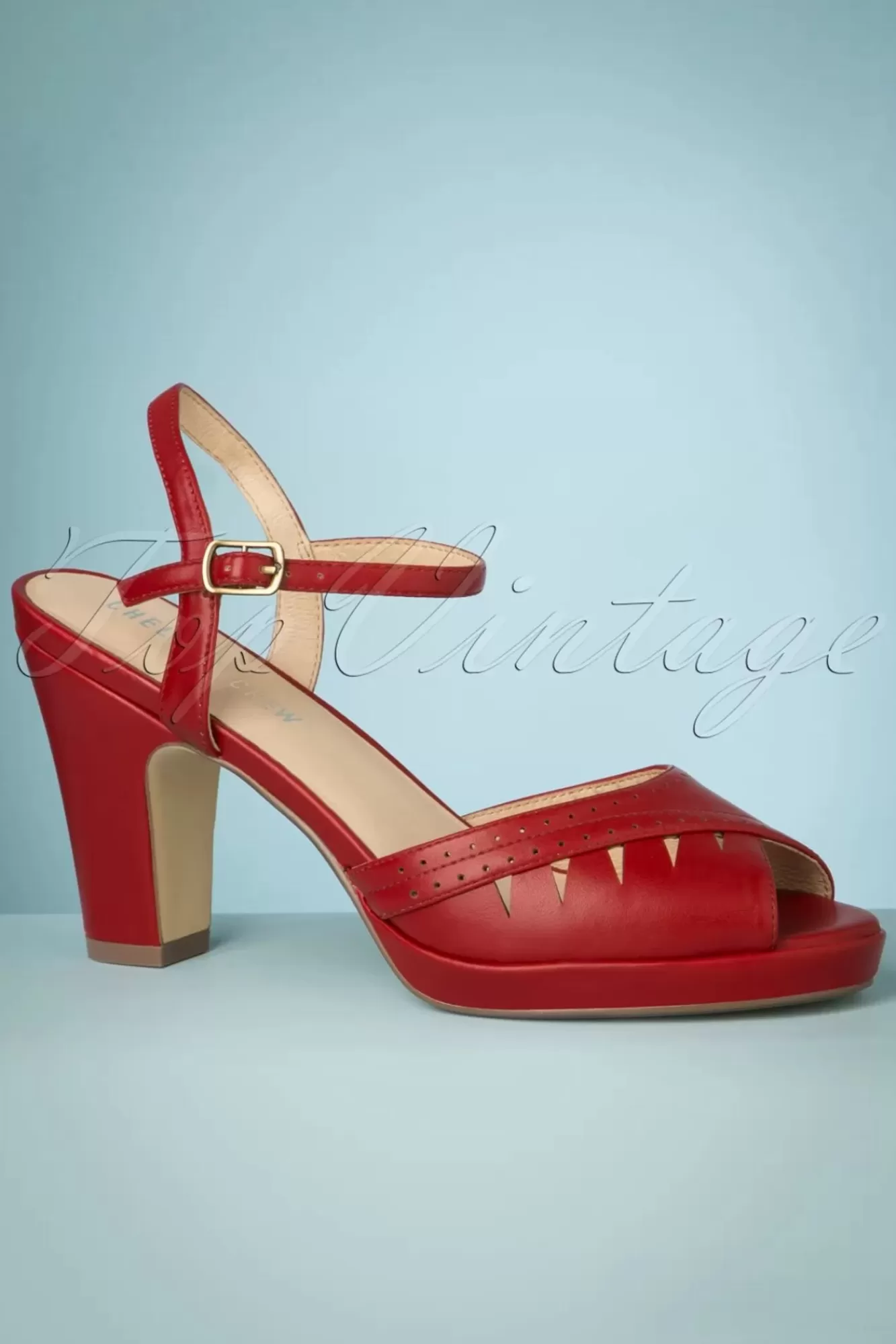 Clearance Chelsea Crew Aria Sandalen In Rot