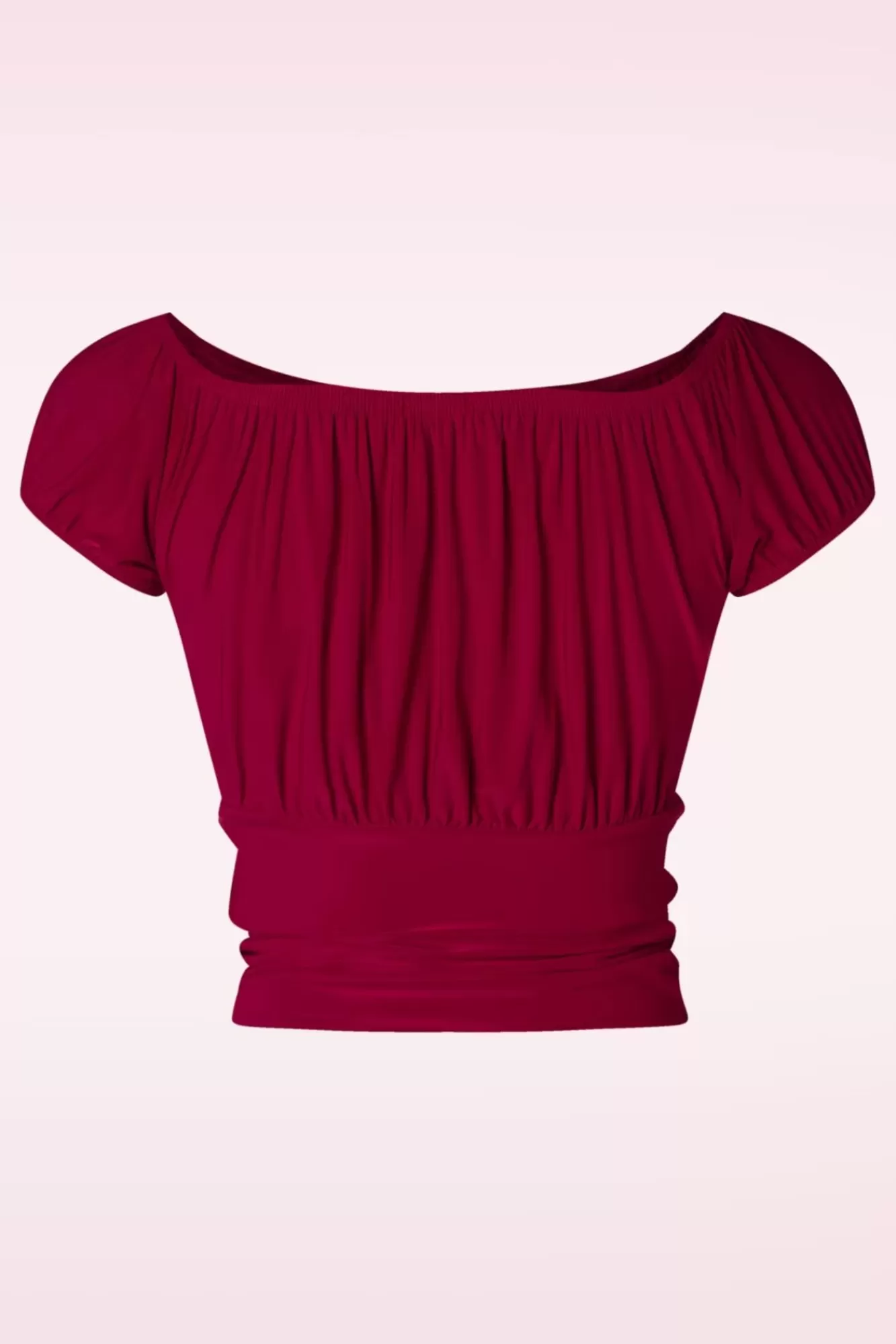 Fashion Vintage Chic for Topvintage Belinda Off Shoulder Top In Rot