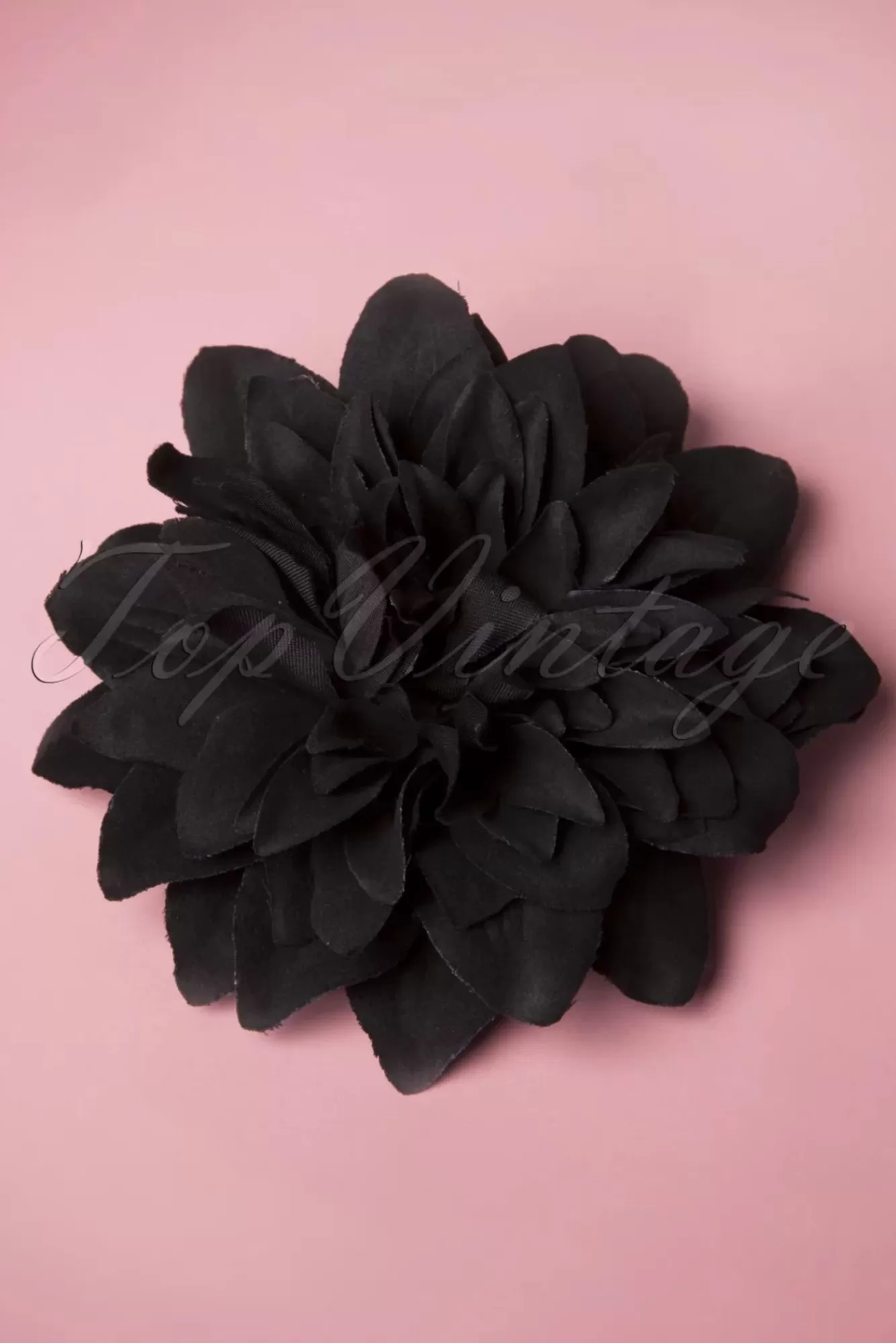 Online ZaZoo Blume Haarspange & Brosche In Schwarz