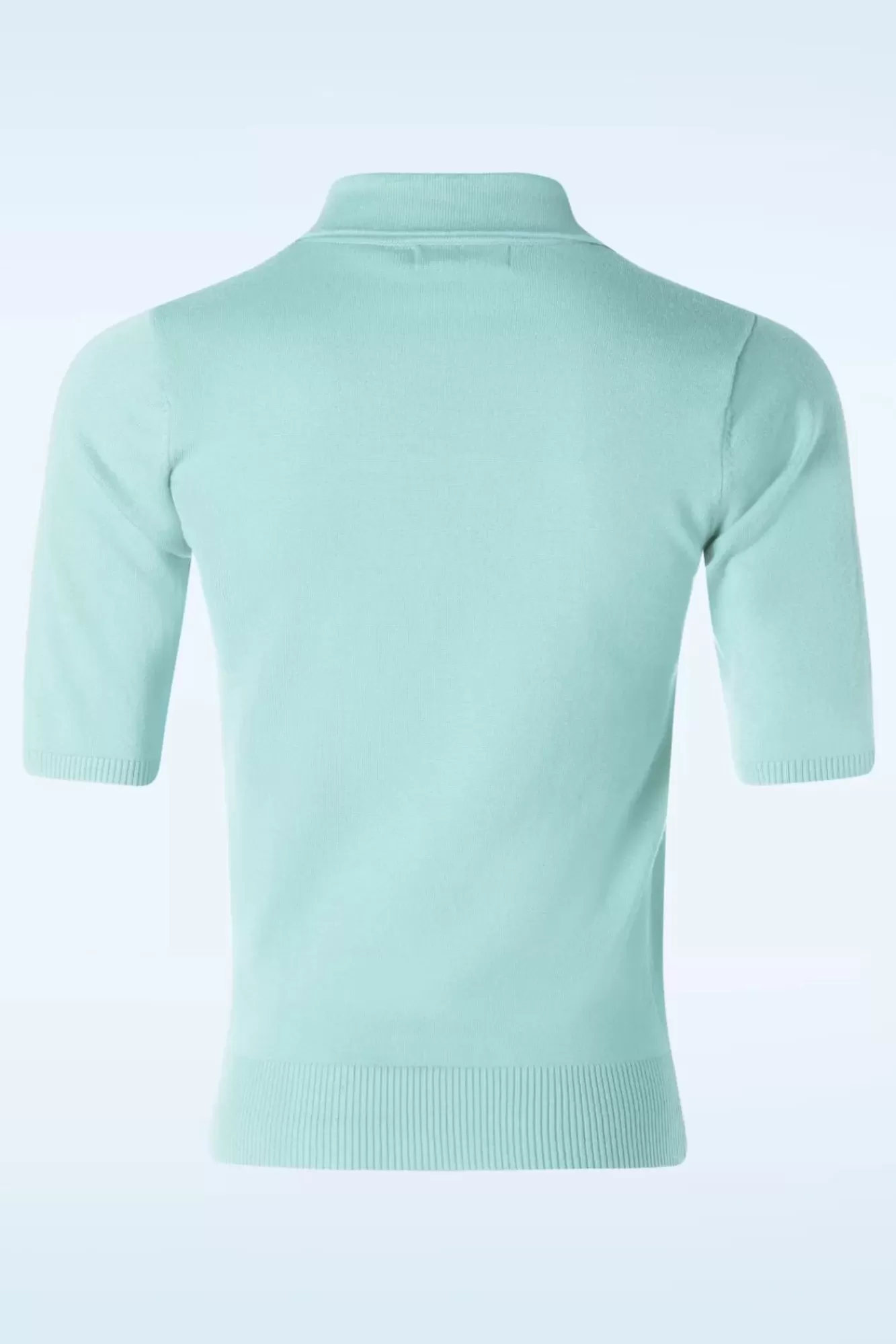 Cheap Banned Retro Bow Delight Pullover In Pastellblau