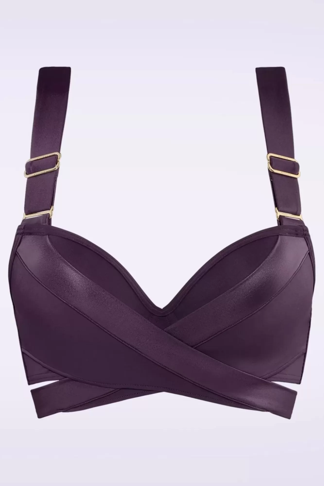 Shop Marlies Dekkers Cache Coeur Push-Up Bikinioberteil In Dunkellila