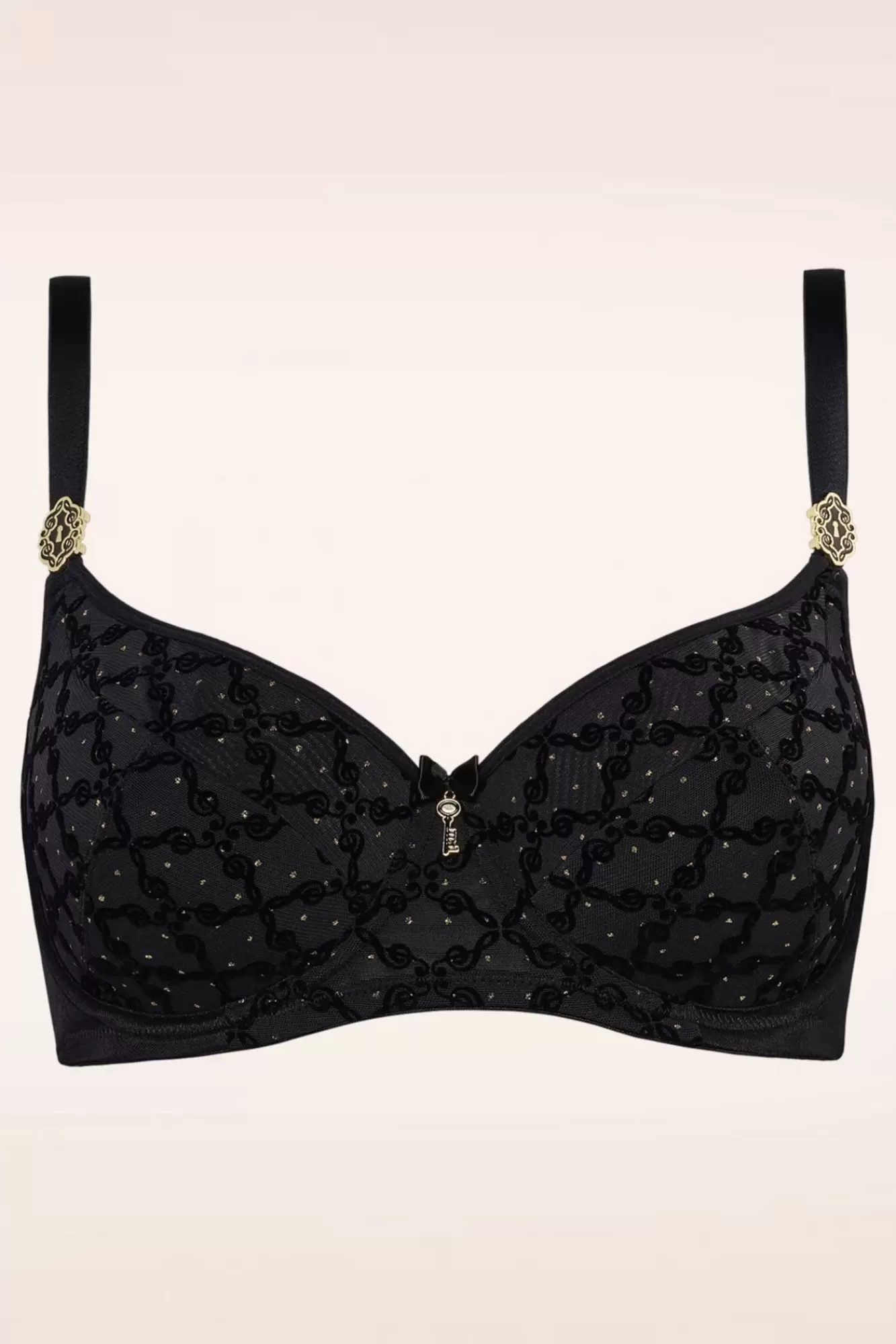 Best Sale Marlies Dekkers Calliope Balcony Bh In Black And Gold Print