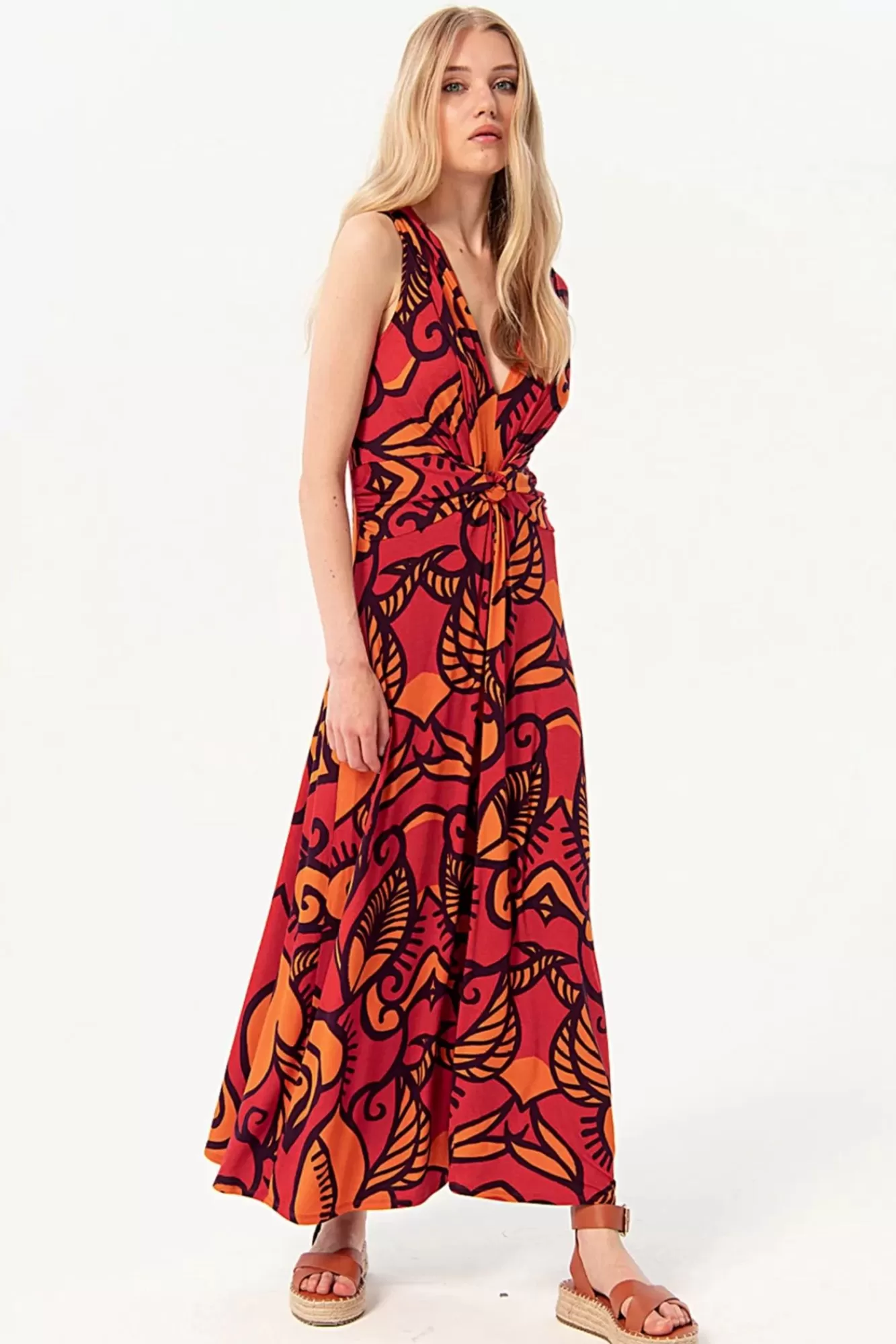 Discount Surkana Camila Maxi Kleid In Orange