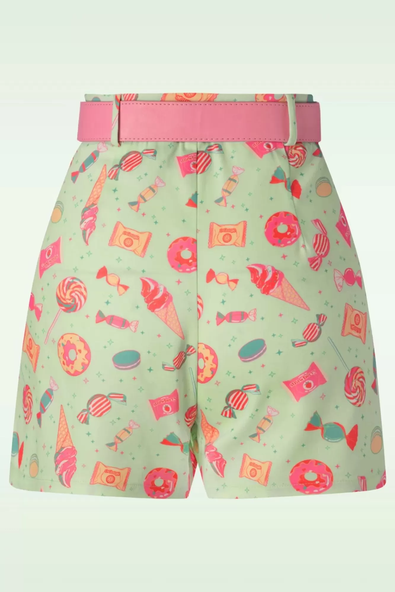 Store Vixen Candy Shorts Mit Gürtel In Mint