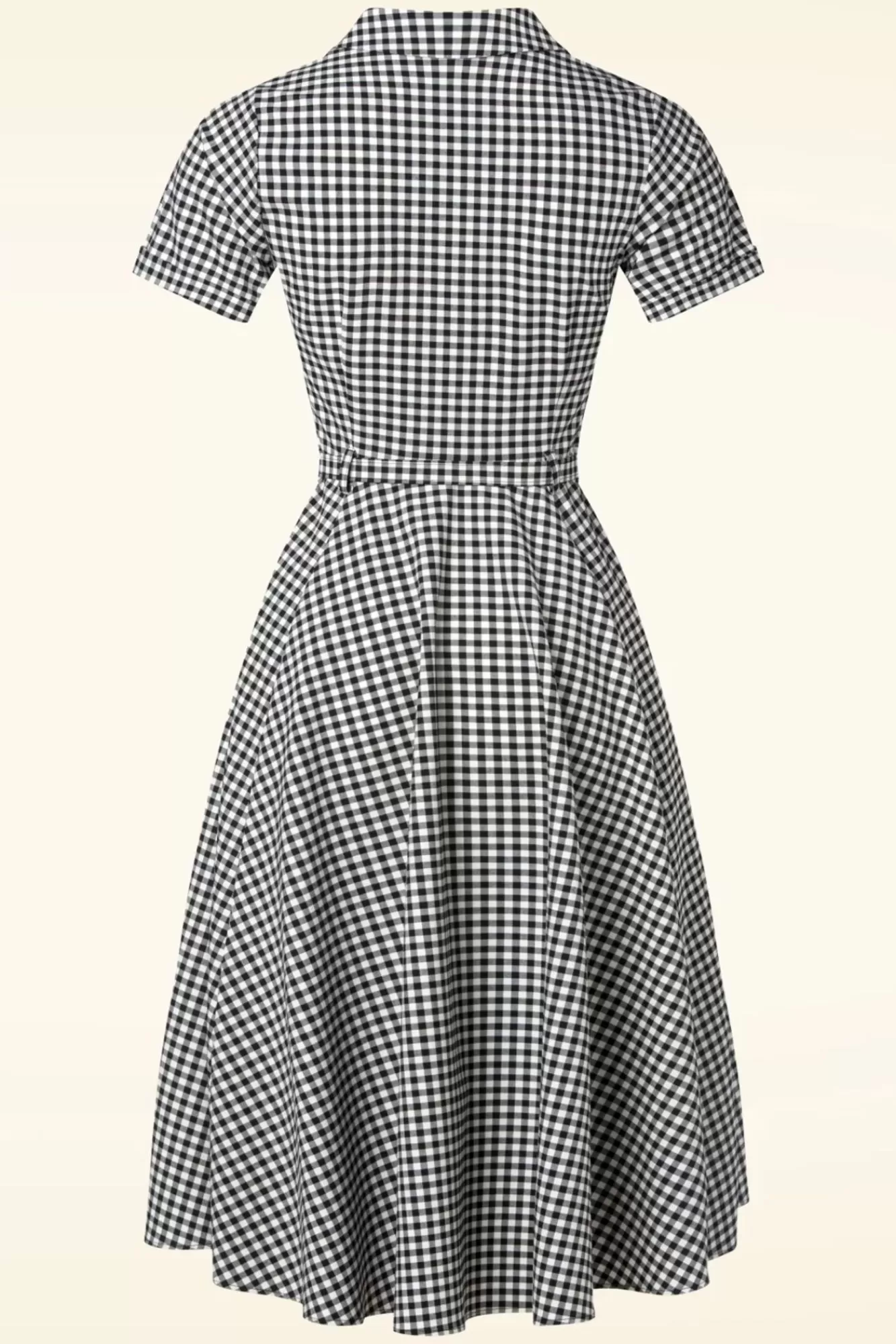 Best Sale Collectif Clothing Caterina Gingham Swing Kleid In Schwarz