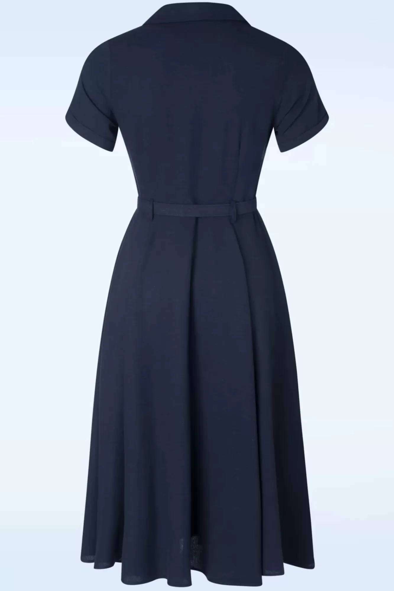 Hot Collectif Clothing Caterina Swing Kleid In Marineblau