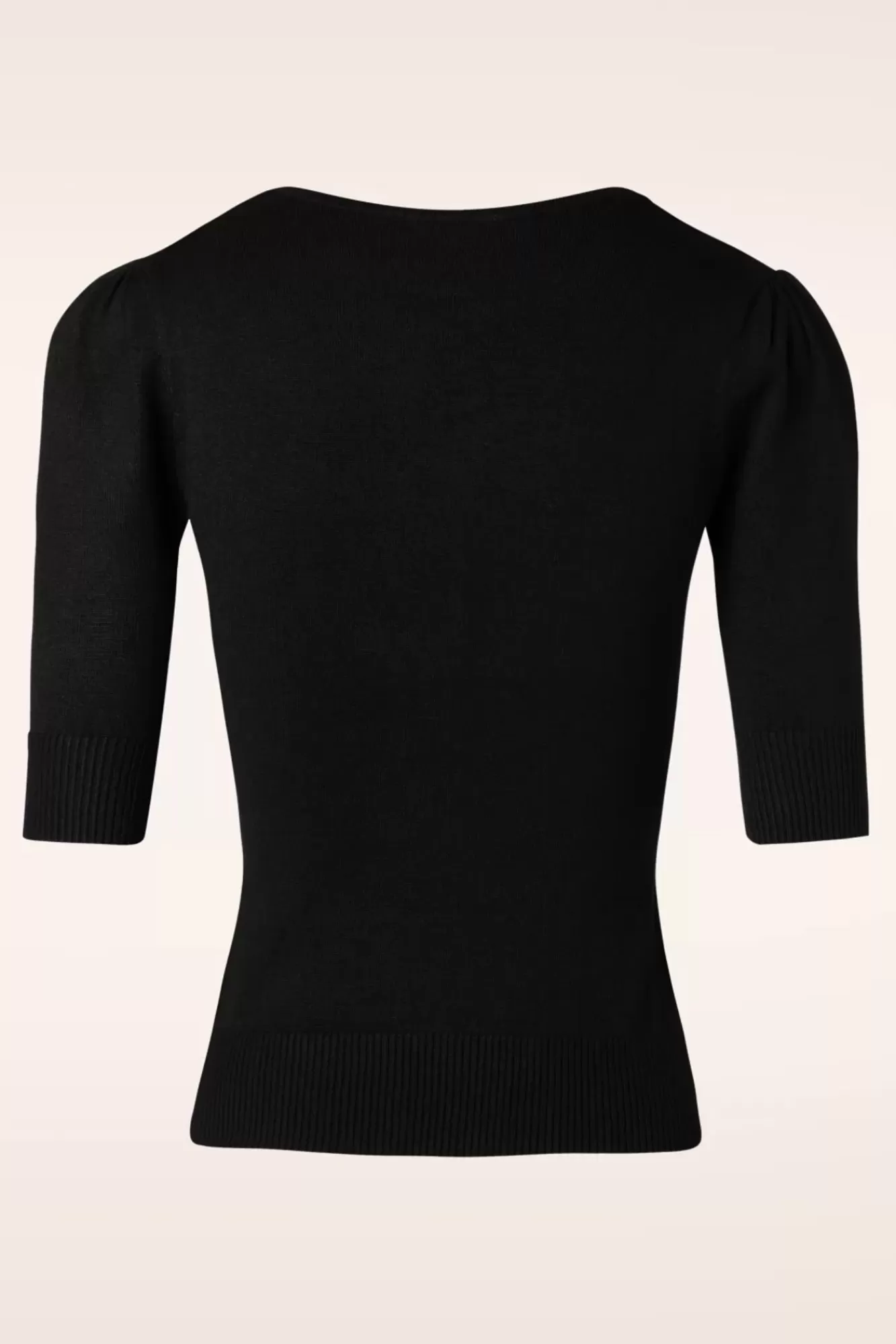 New Collectif Clothing Chrissie Strickoberteil In Schwarz