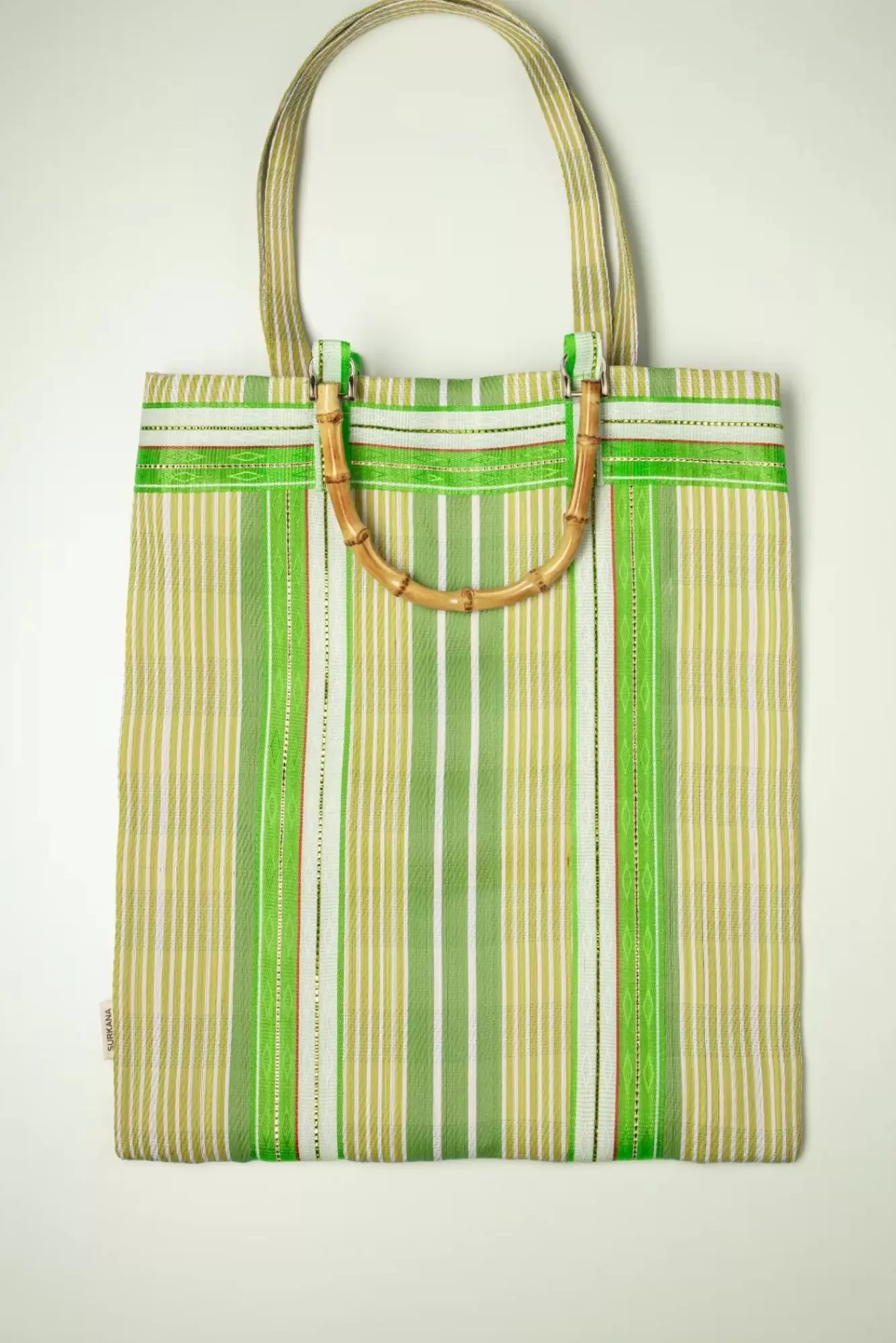 Store Surkana Club Tropicana Shopper Tasche In Acid Grun