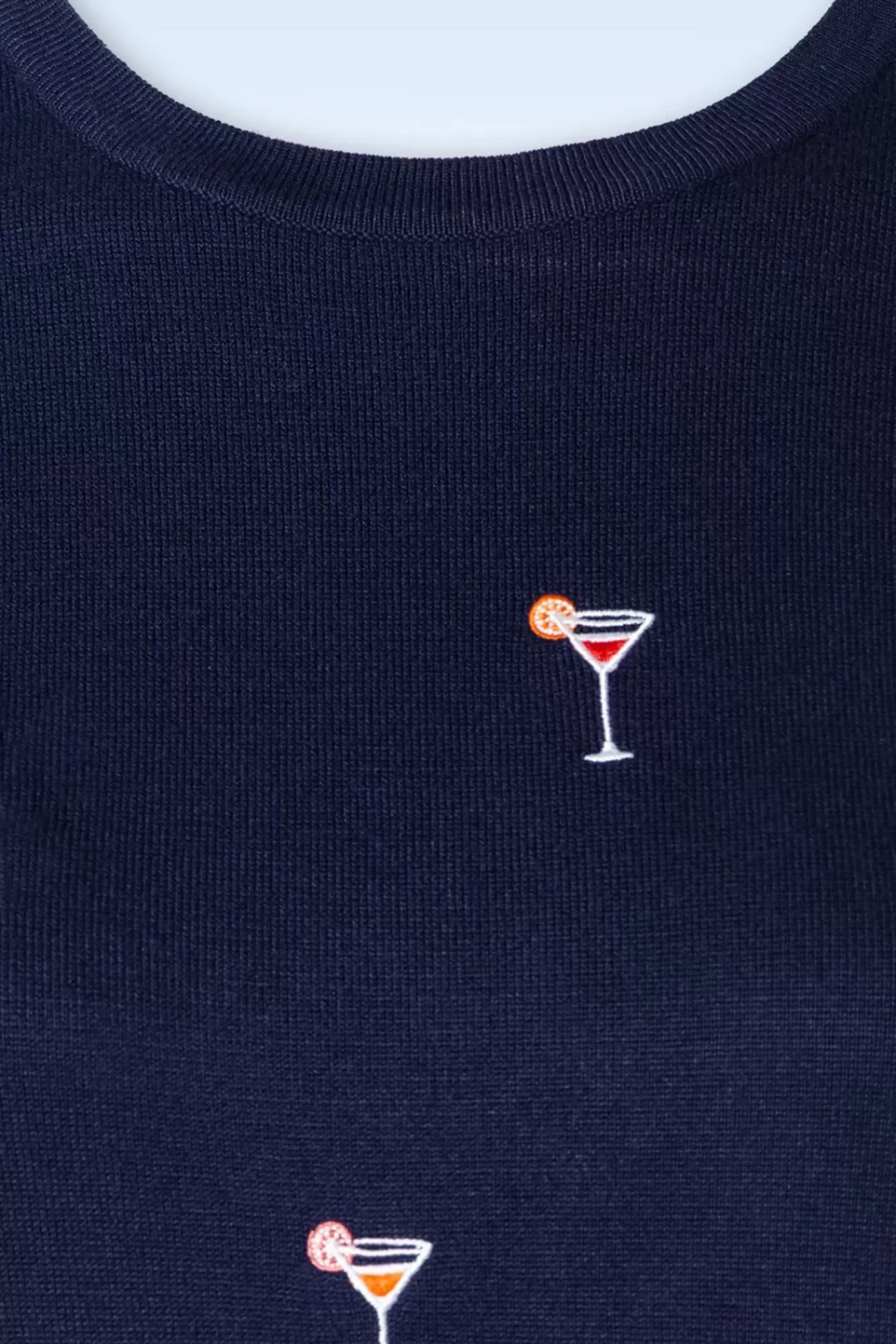 Cheap Banned Retro Cocktail Hour Pullover In Marineblau