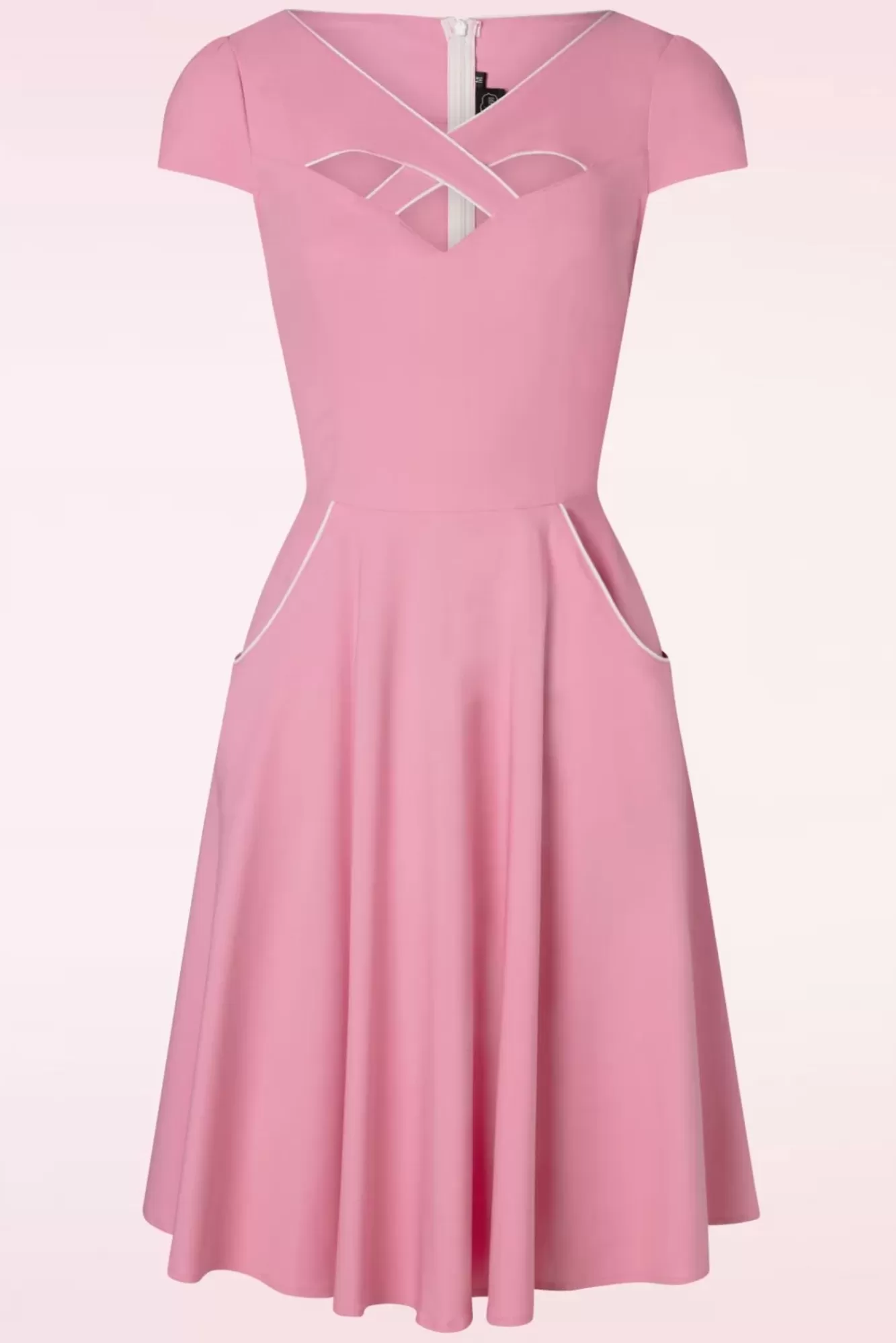 Cheap Vixen Connie Swing Kleid In Babyrosa