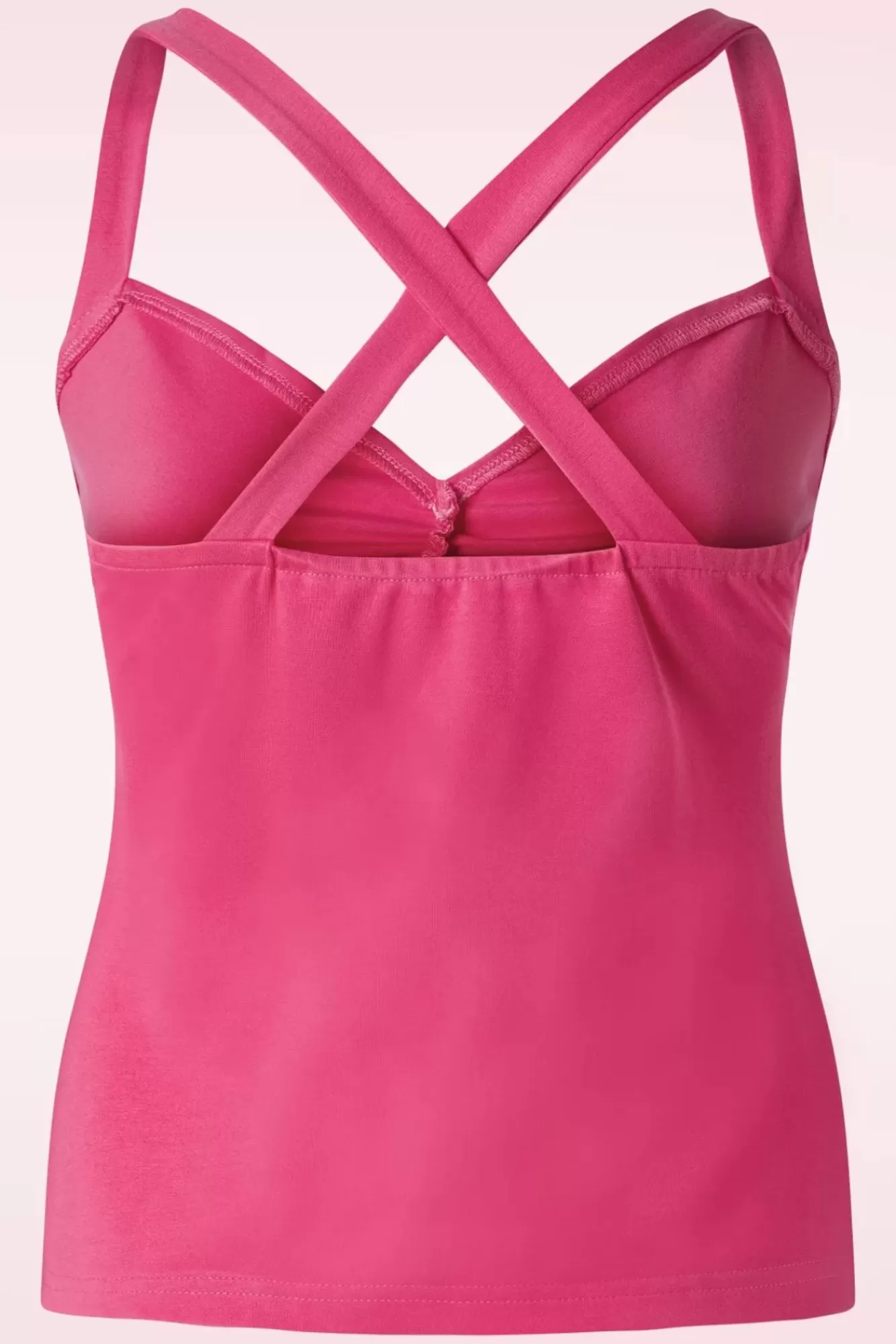 Clearance Vixen Cross Back Top In Fuchsia