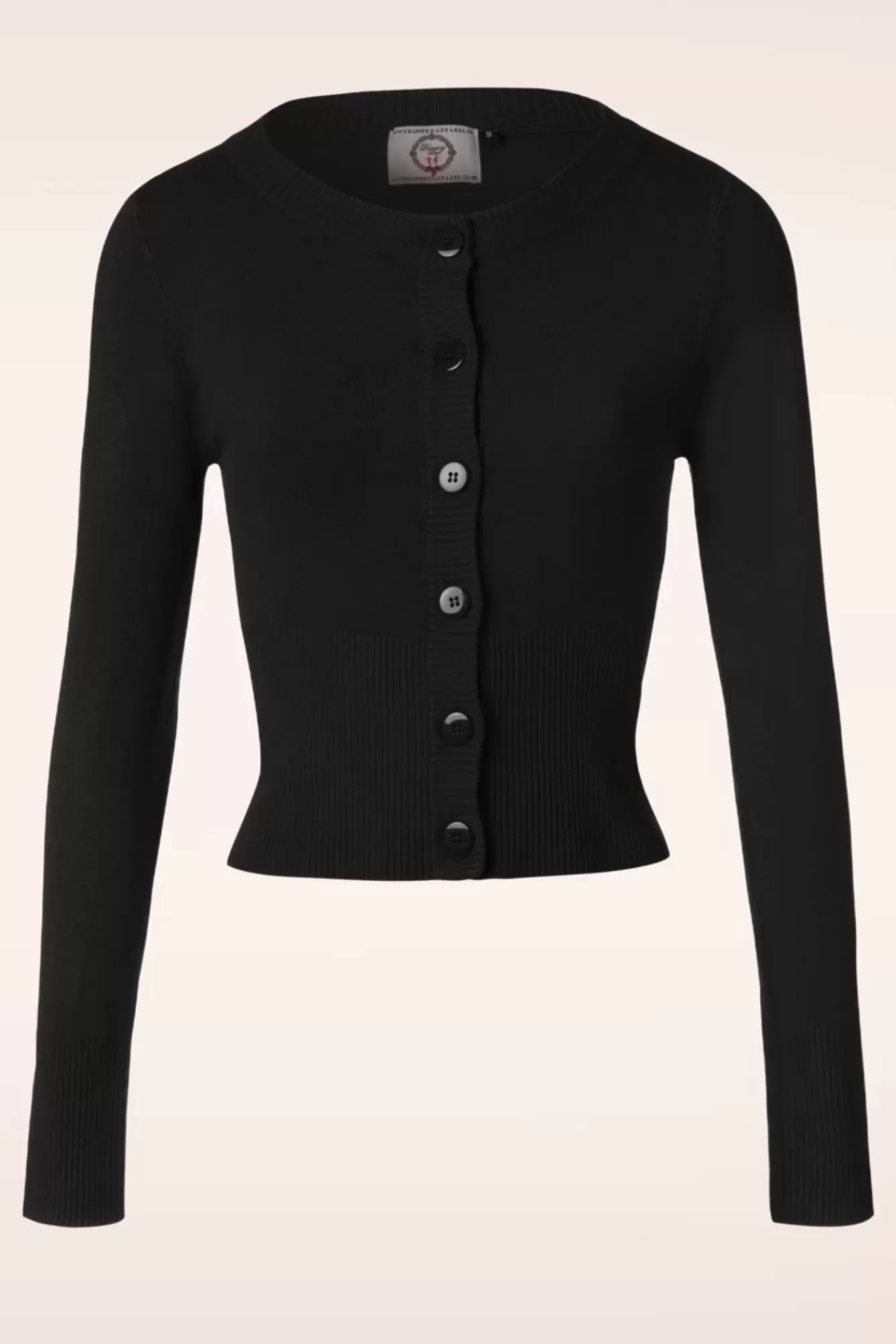 New Banned Retro Dolly-Strickjacke In Schwarz