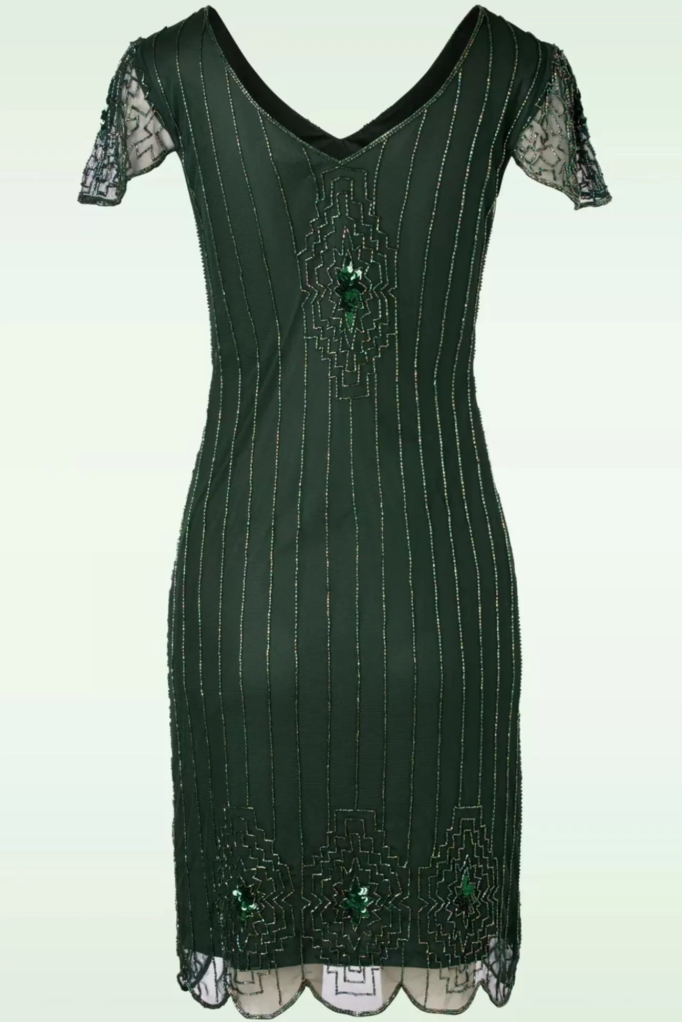 Flash Sale GatsbyLady Downton Abbey Flapper Kleid In Grun