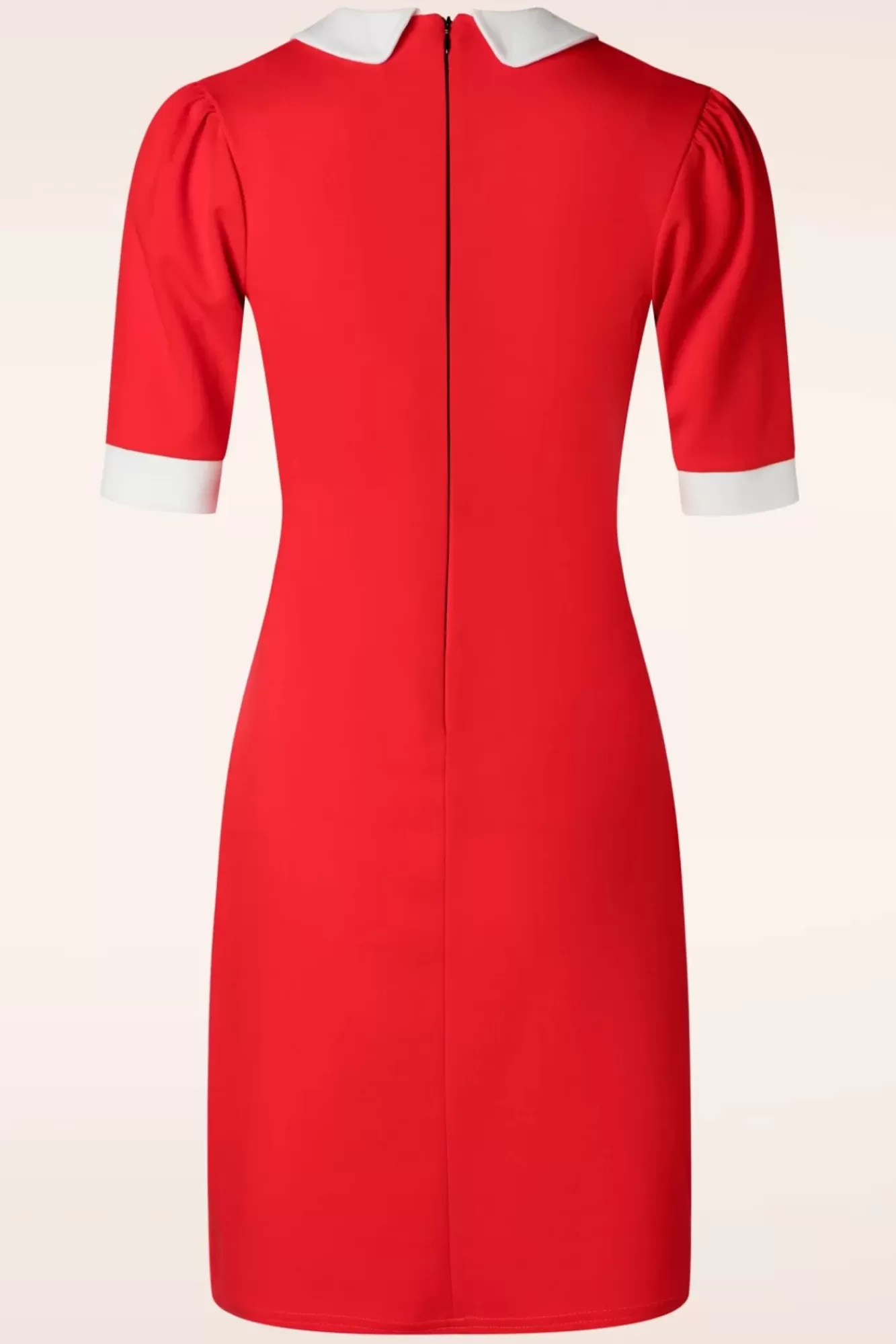 Shop Vintage Chic for Topvintage Ebony Kleid In Oranger Rot