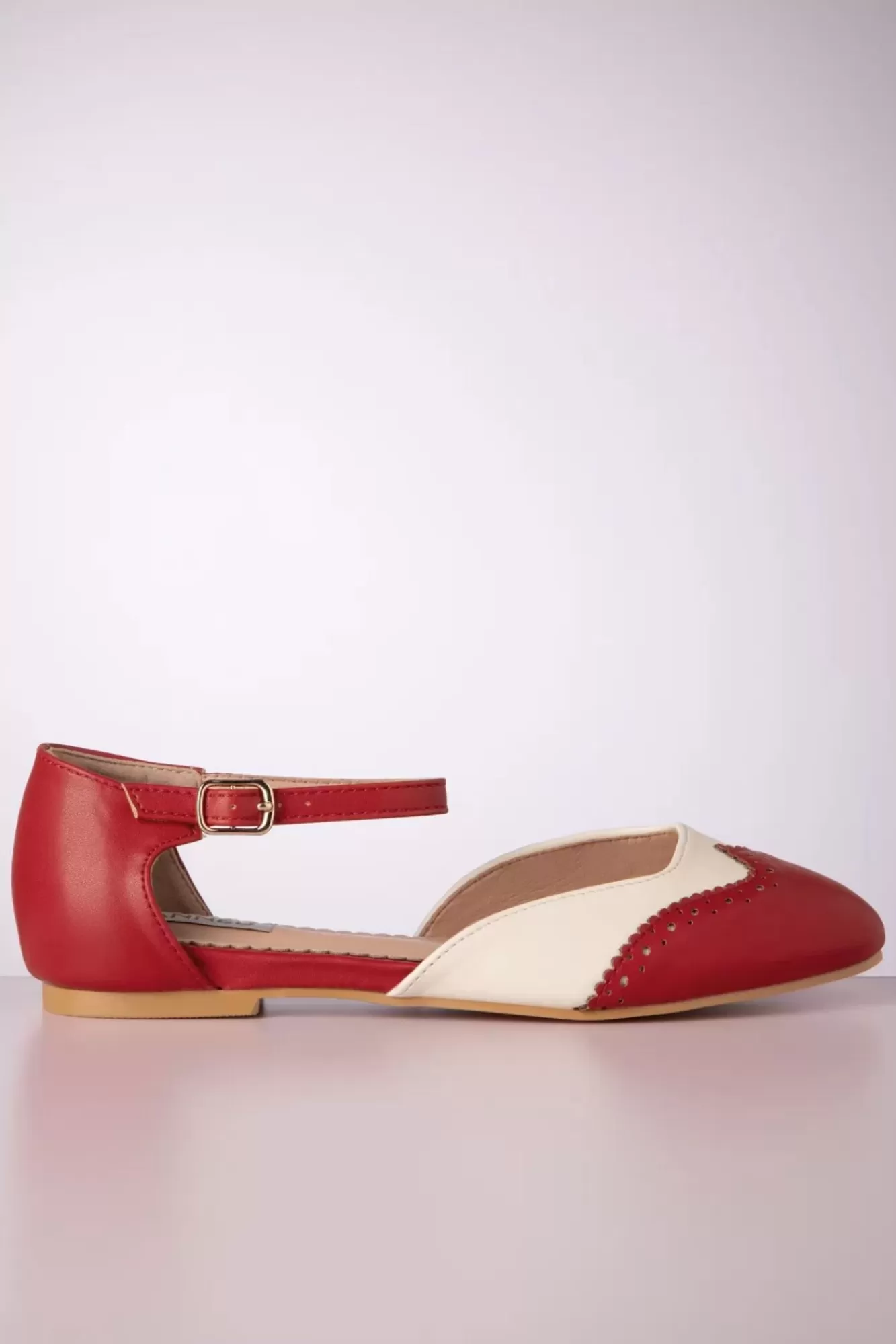 Fashion Banned Retro Elegante Dancemates Ballerinas In Rot