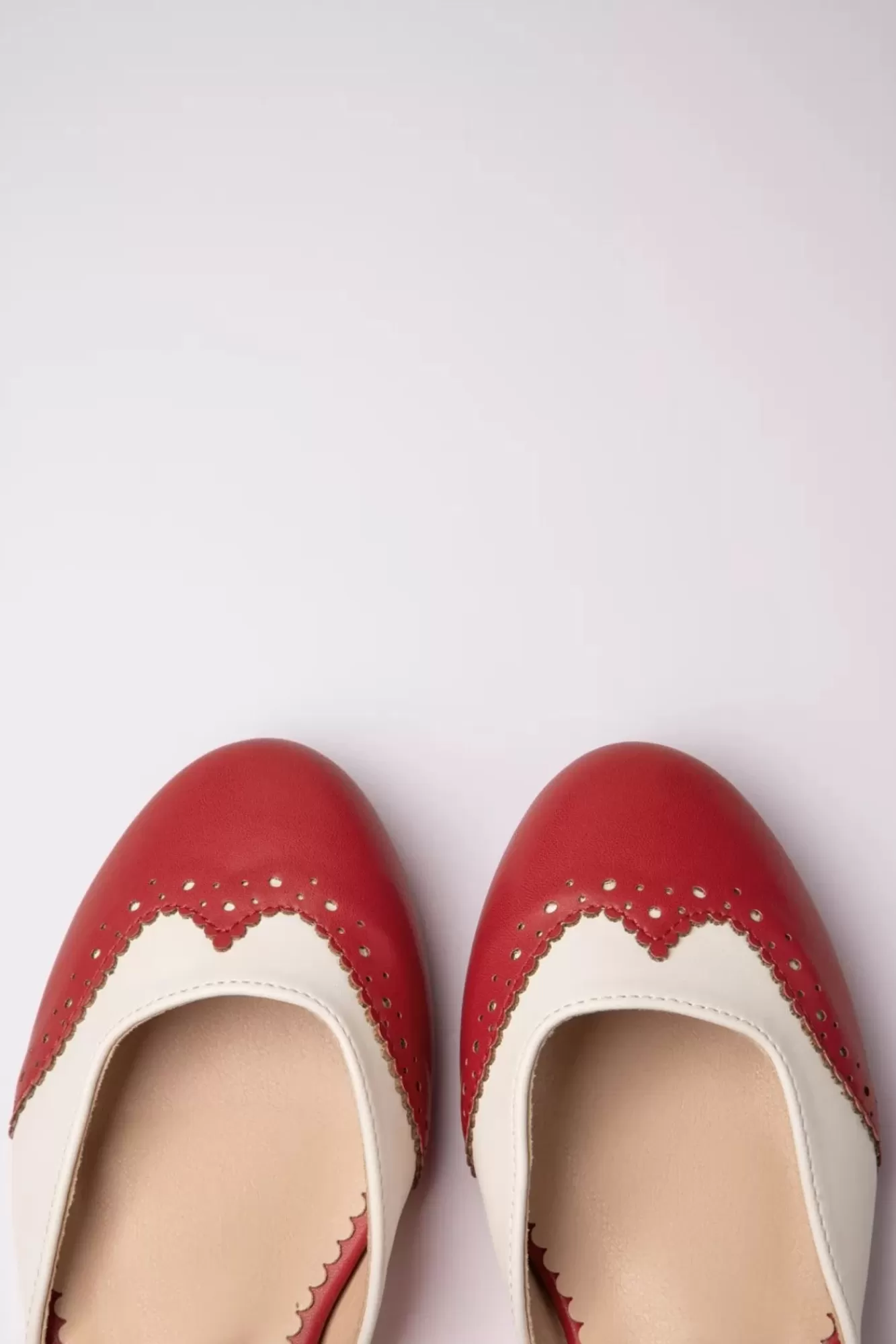 Fashion Banned Retro Elegante Dancemates Ballerinas In Rot