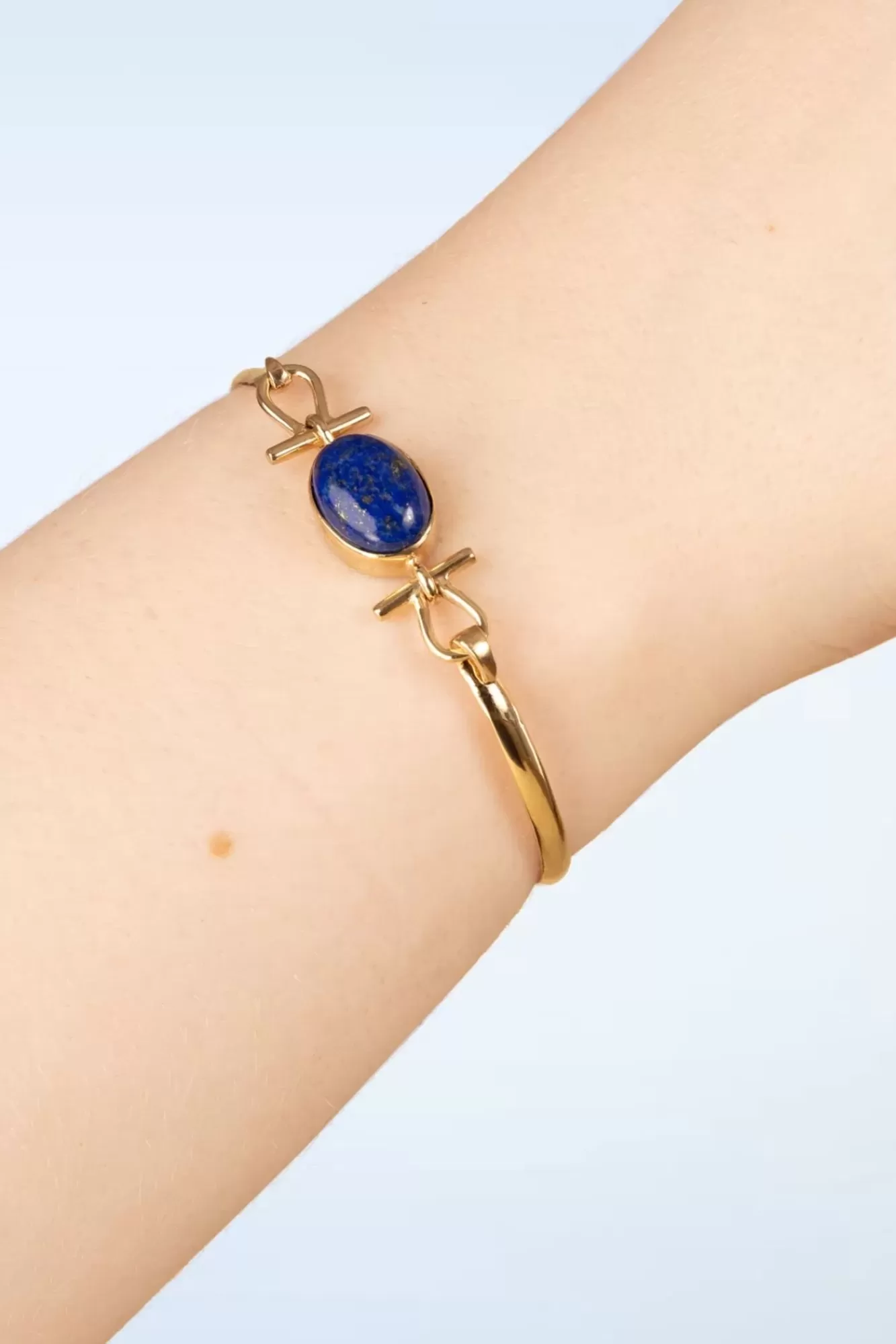 Clearance Very Cherry Farao Armband In Gold Und Lapislazuli Blau