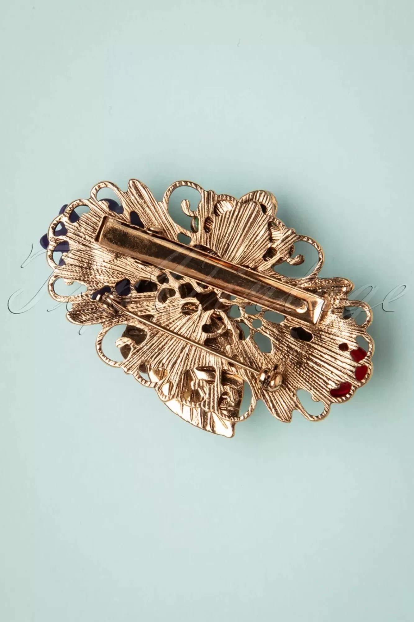 Cheap Lovely Freda Flower Cluster Haarspange Und Brosche In Gold Und Multi