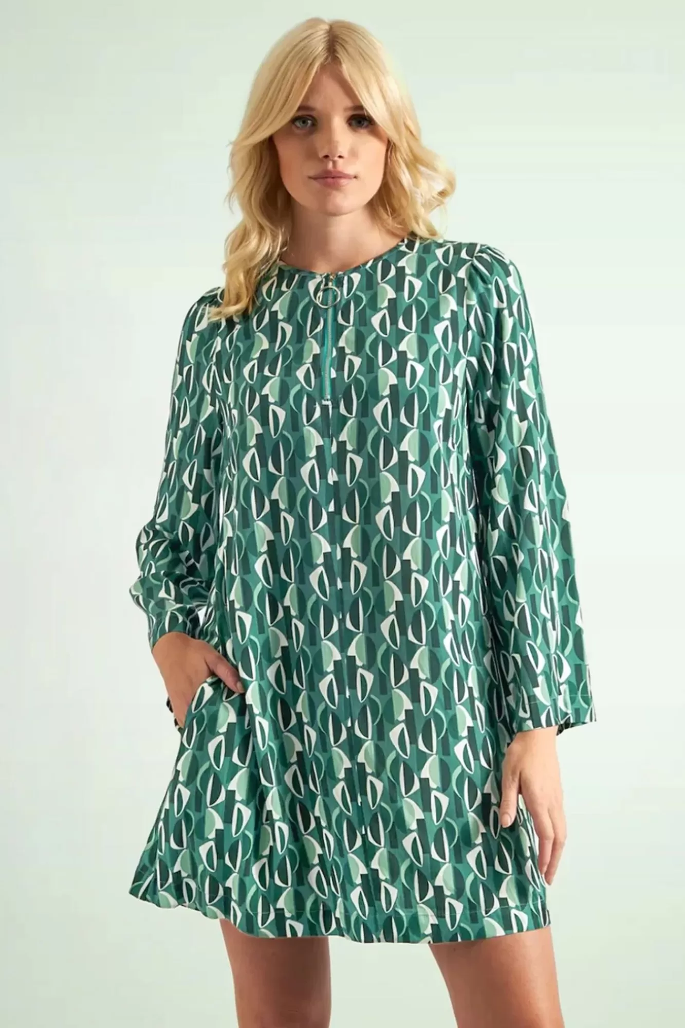 Cheap Louche Gwenola Mid Century Retro Kleid In Grun