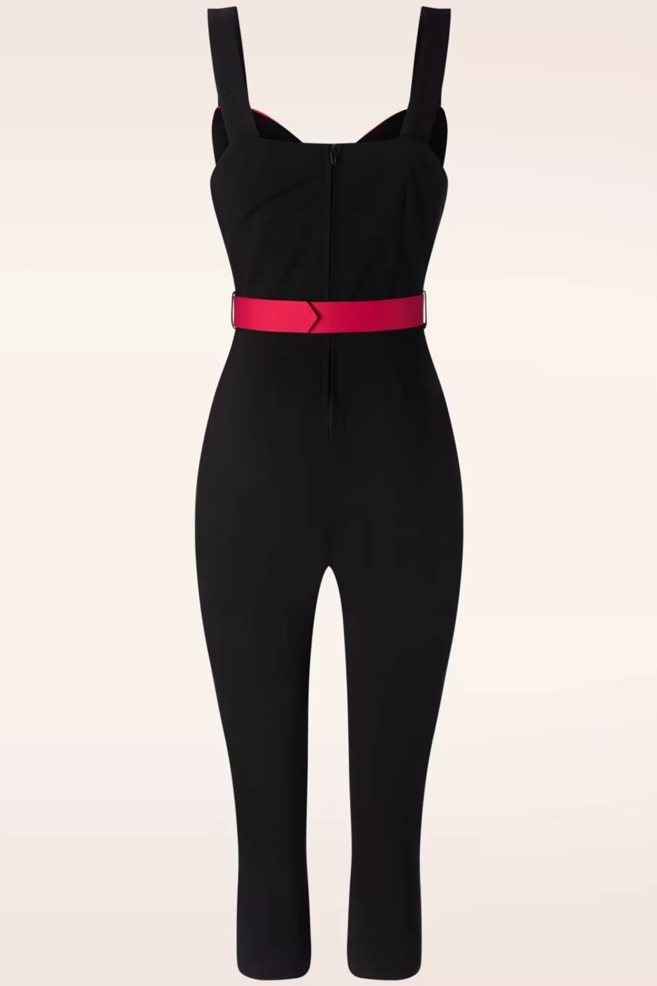 Sale Vixen Heart Buckle Capri Jumpsuit In Schwarz