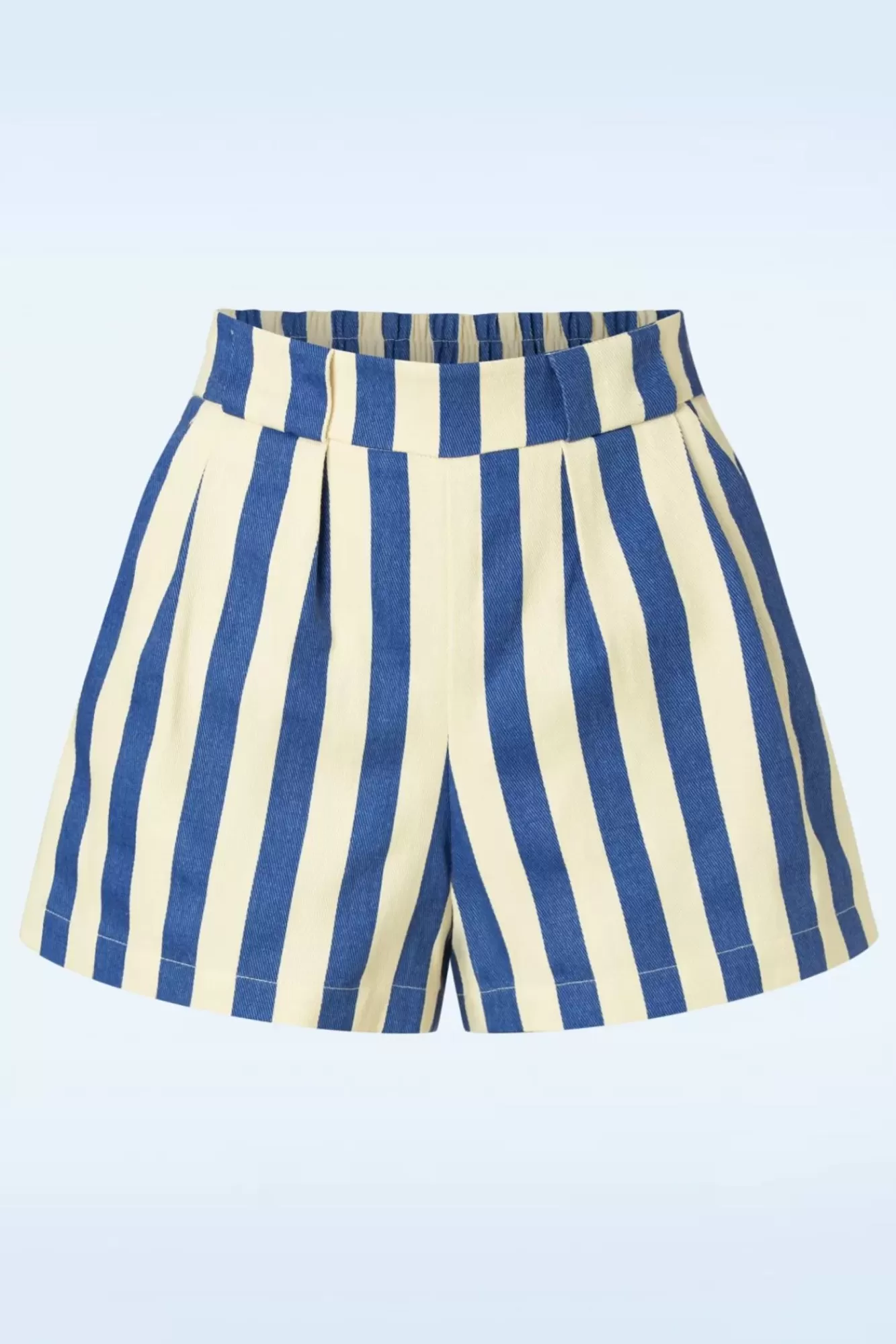 Outlet Louche Hilton Deck Gestreifte Shorts In Weis Und Blau