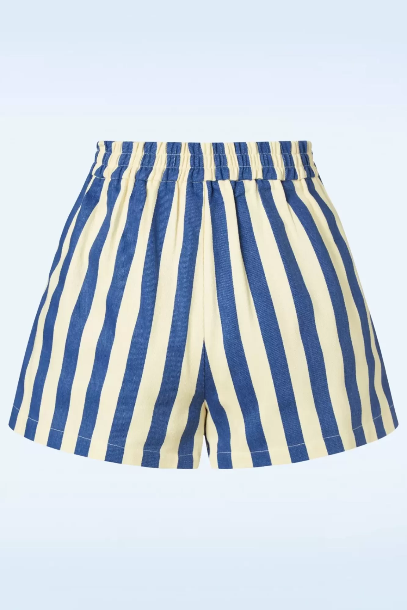 Outlet Louche Hilton Deck Gestreifte Shorts In Weis Und Blau