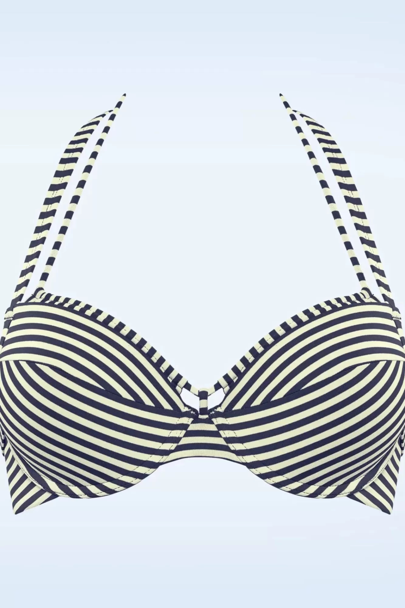 New Marlies Dekkers Holi Vintage Balcony Bikinioberteil In Blau Und Ecru