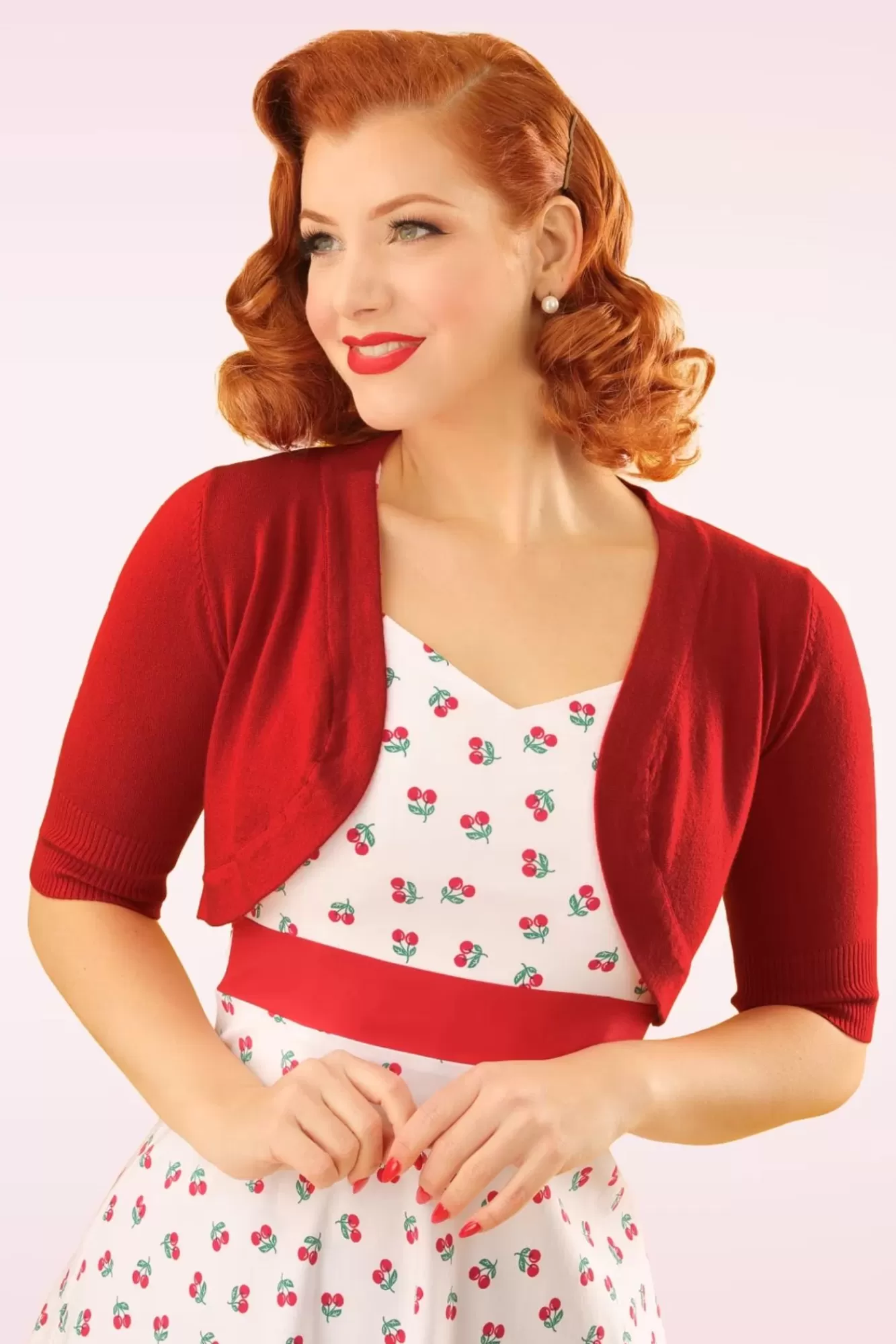 Online Banned Retro Hudson Bolero In Dunkelrot