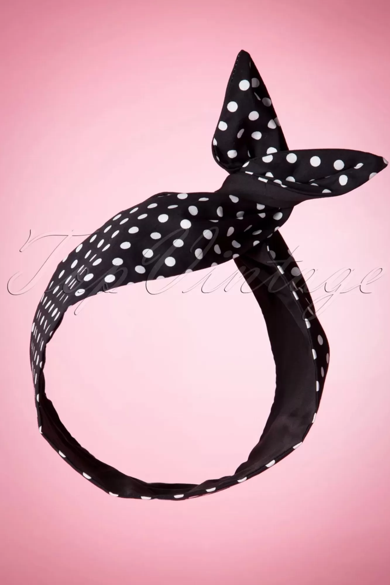 New Be Bop a Hairbands Ich Mochte Polkadots In Meinem Haarschal In Schwarz