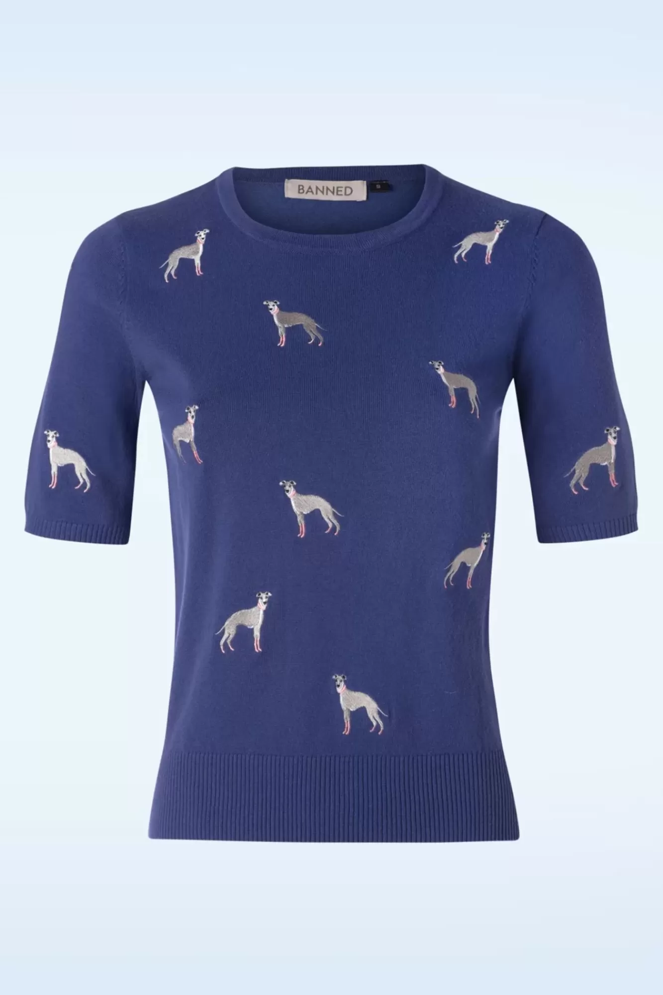 Shop Banned Retro It'S A Whippets World Pullover In Blau