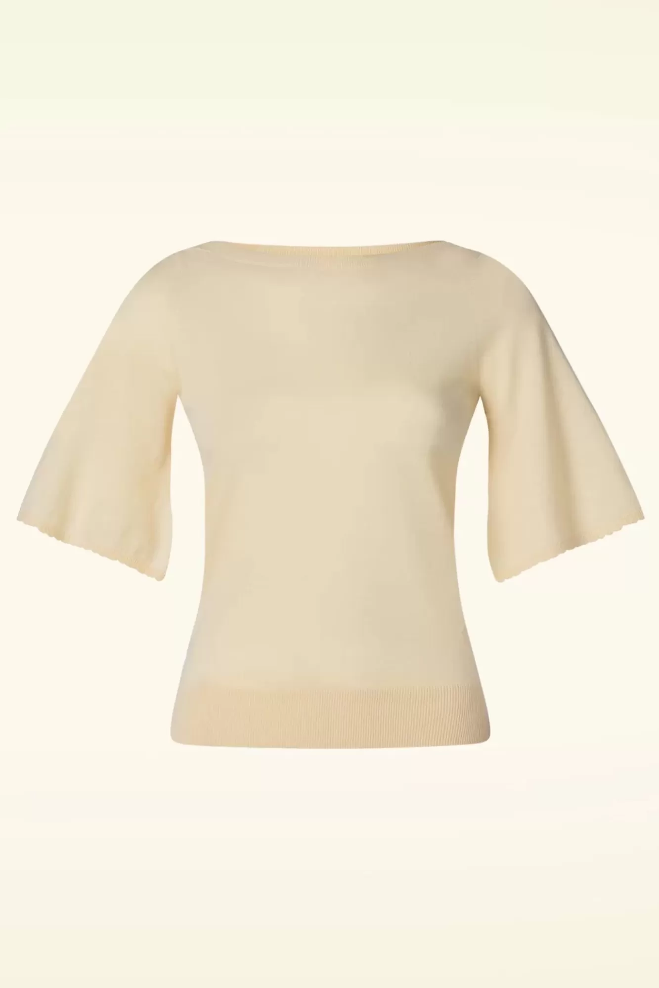 Shop King Louie Ivy Top Wide Sleeve Club In Creme