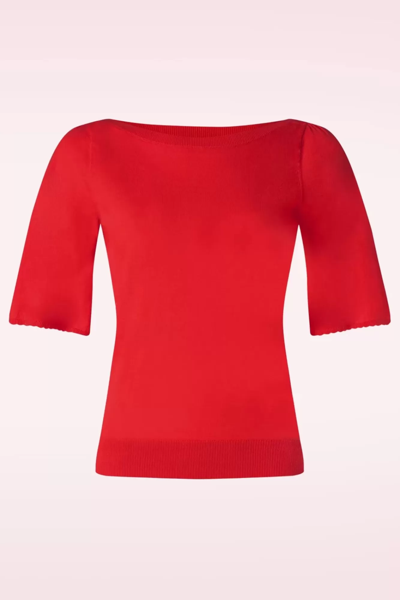 Discount King Louie Ivy Top Wide Sleeve Club In Feurigem Rot