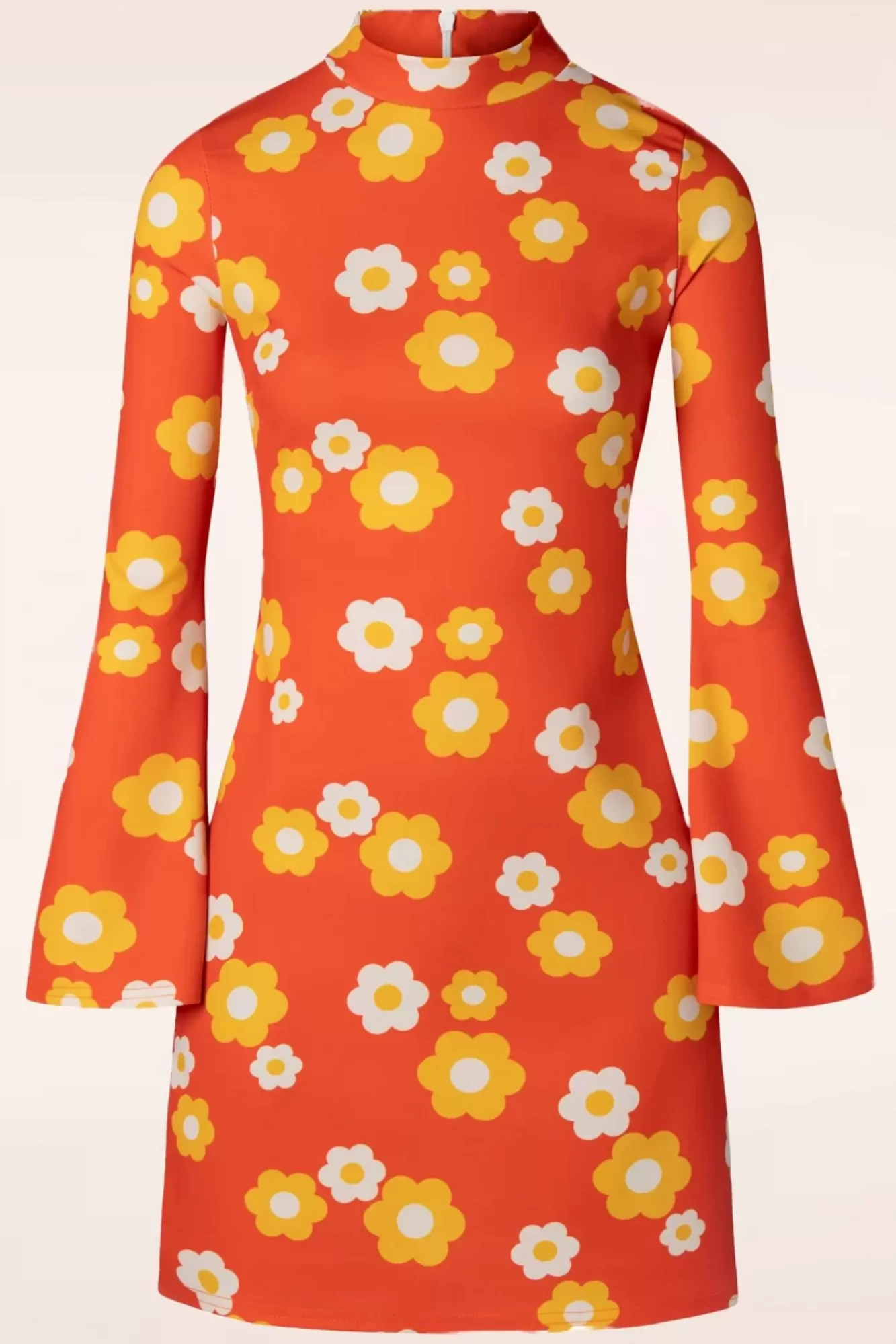 Store Vintage Chic for Topvintage Izzy Blumenkleid In Orange