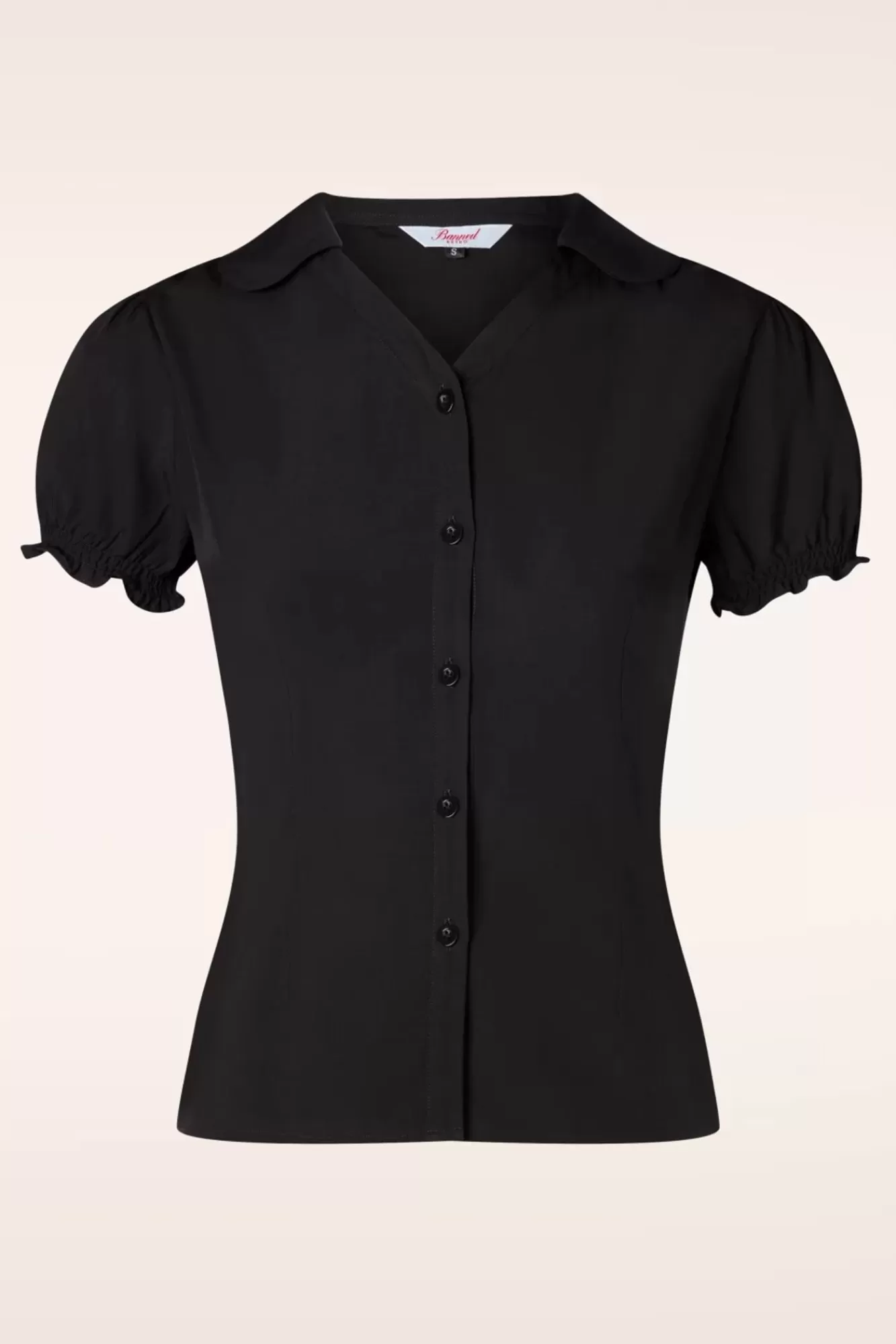 Cheap Banned Retro Jane Bluse In Schwarz