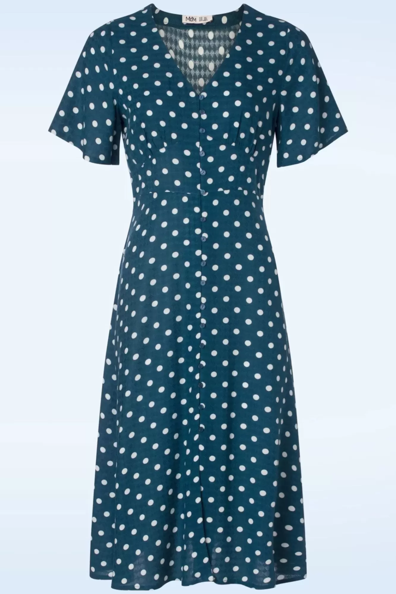 Best Md'M Jeanette Polka Dot Kleid In Marineblau