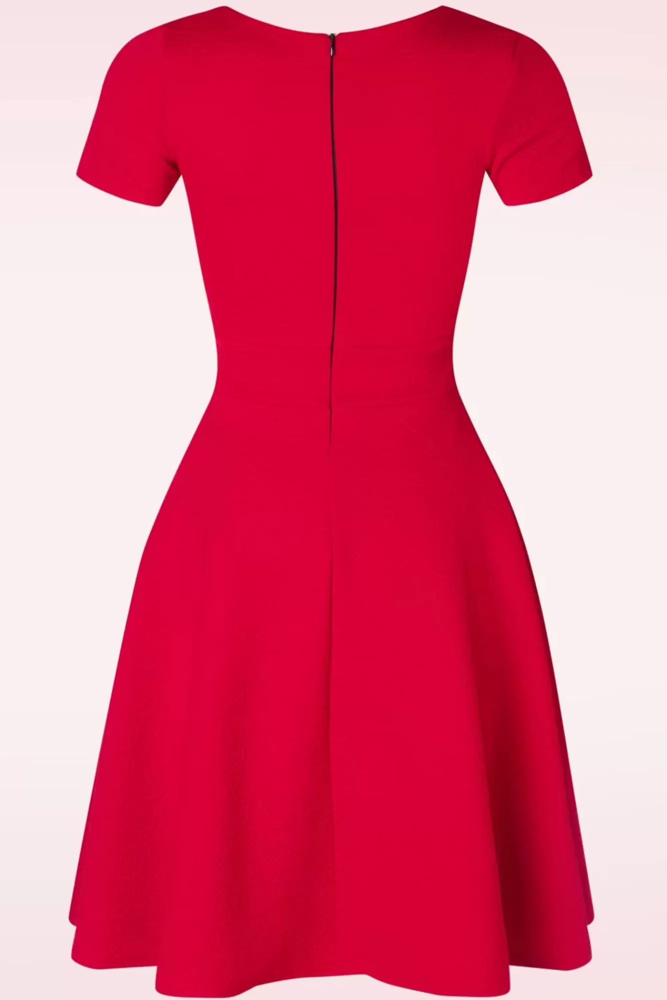 Best Sale Vintage Chic for Topvintage Jenna Jacquard Kleid In Rot