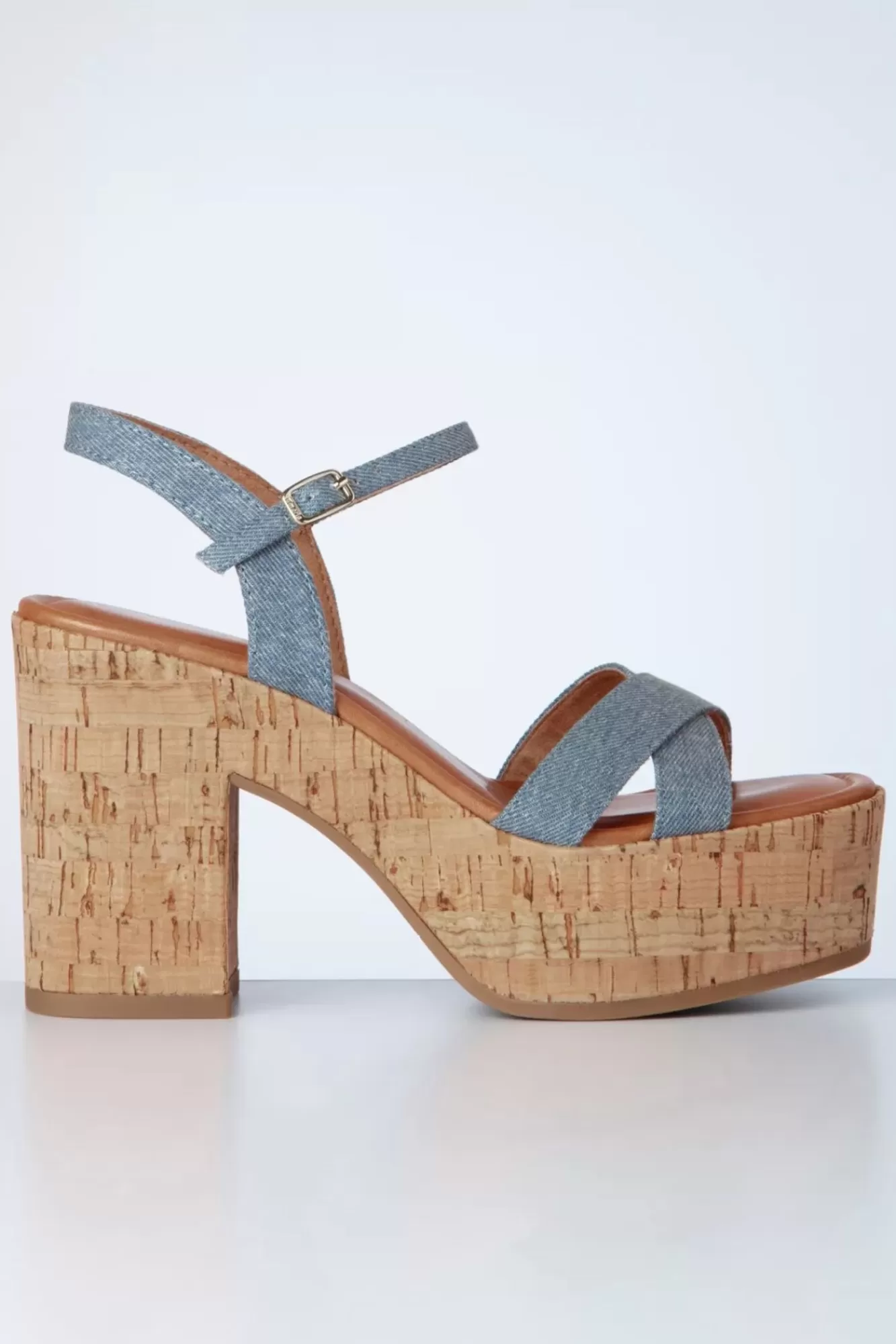 Fashion Tamaris Jenna Plateau Sandalen In Denim