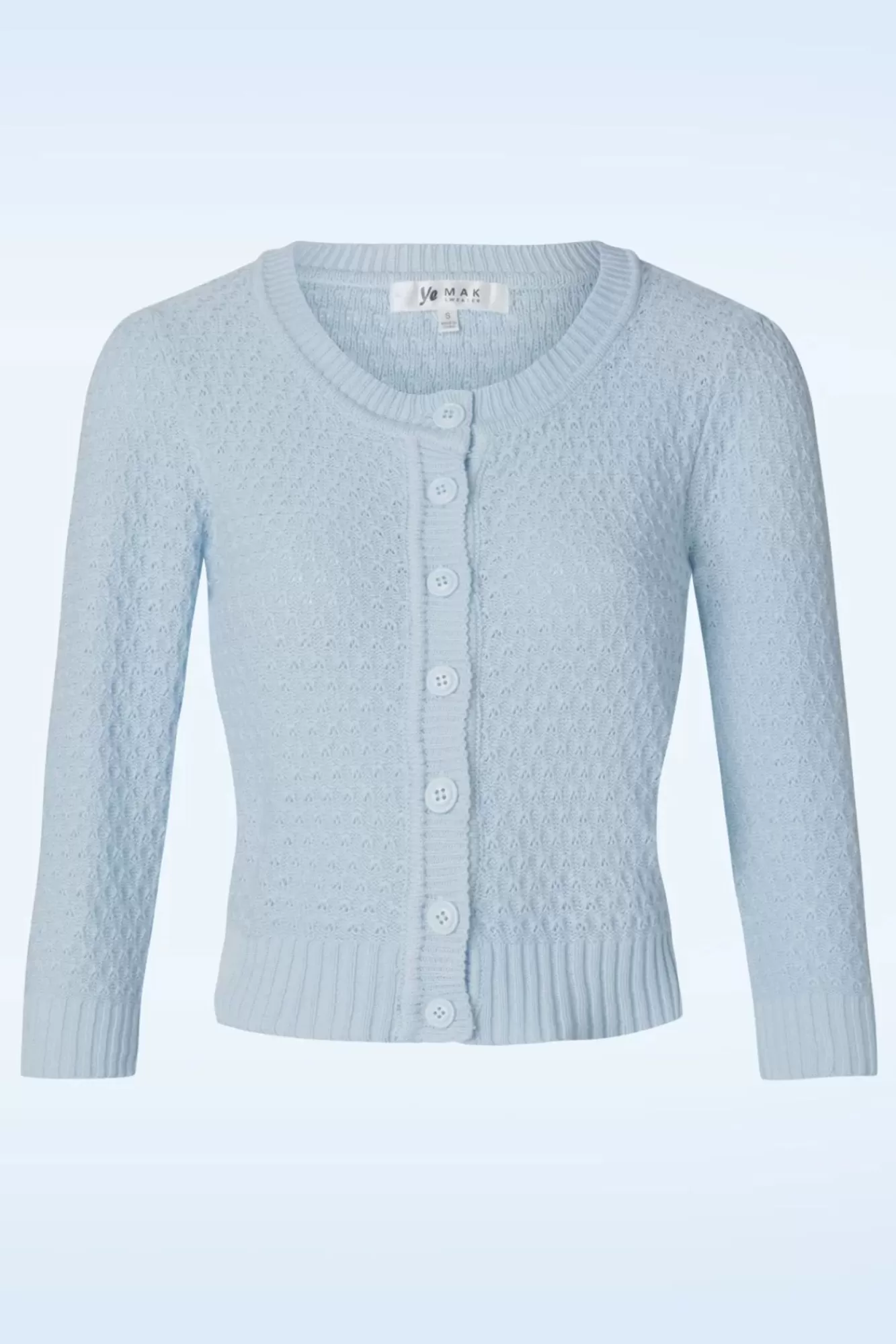 Best Mak Sweater Jennie Cardigan In Hellblau