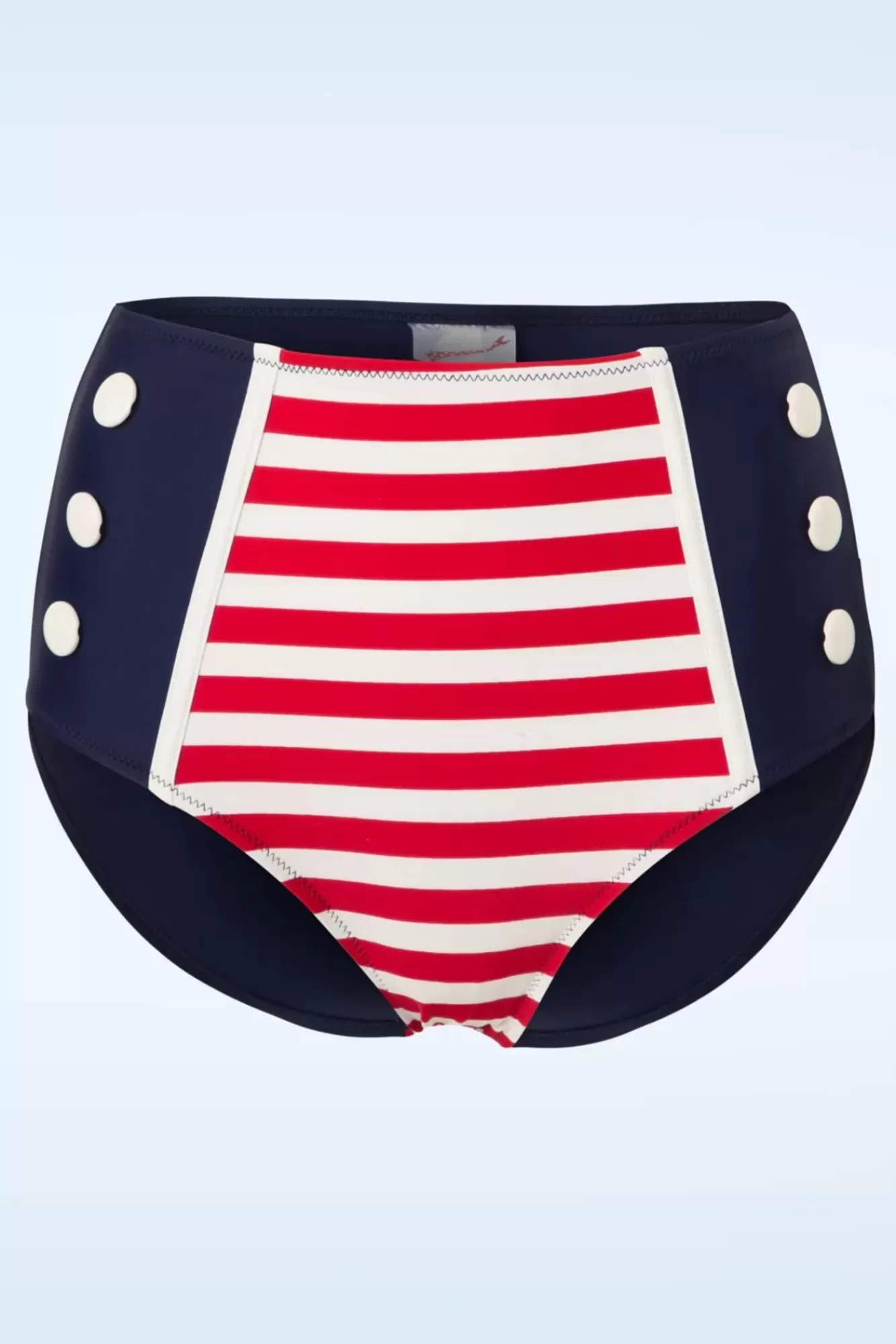 Store Belsira Joelle Stripes Bikinihose In Navy Und Rot