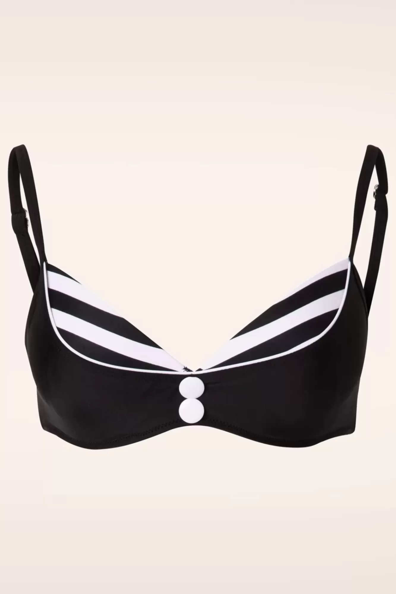 Fashion Belsira Joelle Stripes Bikinioberteil In Schwarz Und Weis