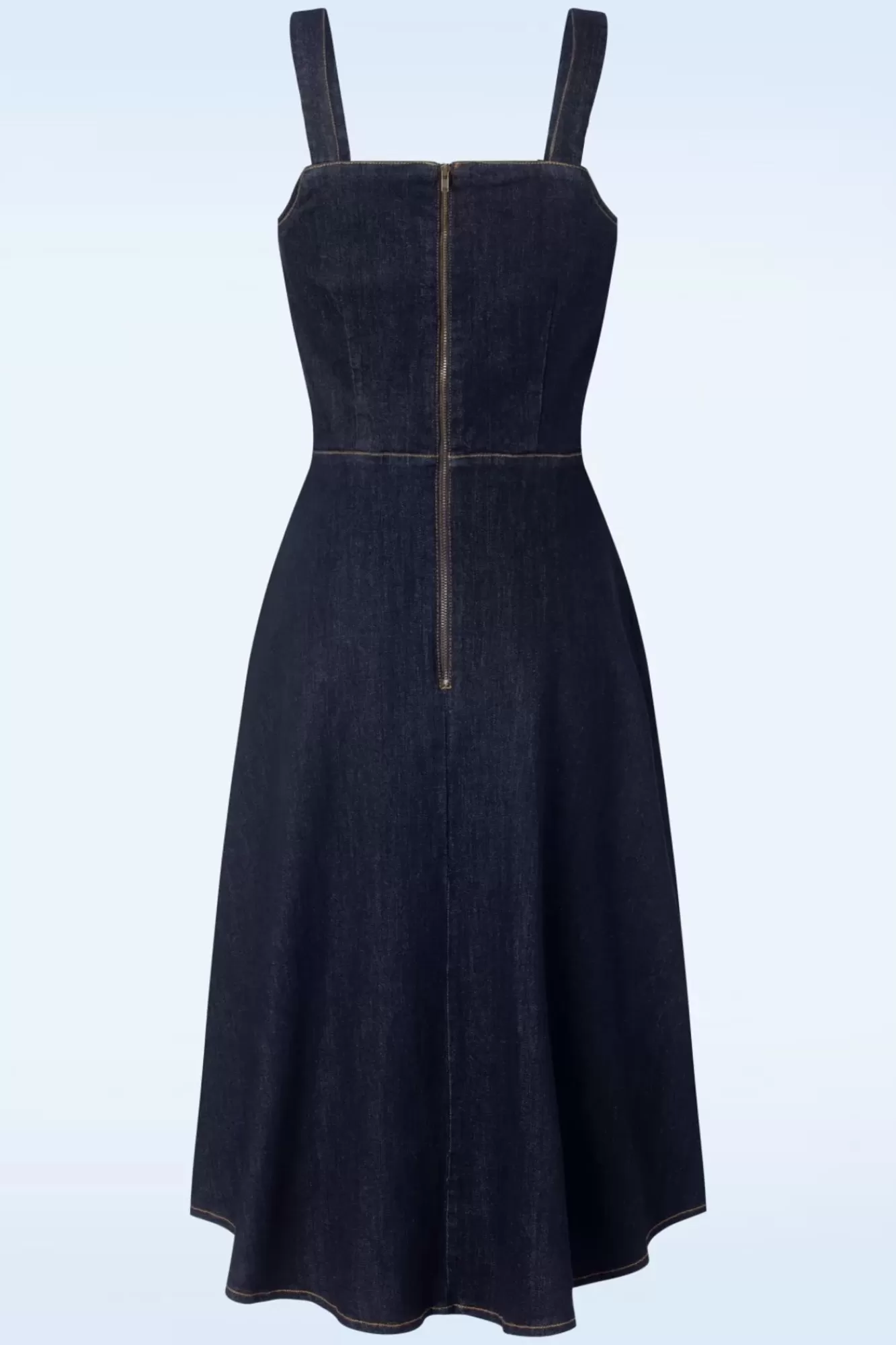 Outlet Collectif Clothing Jupiter Latzkleid Aus Denim