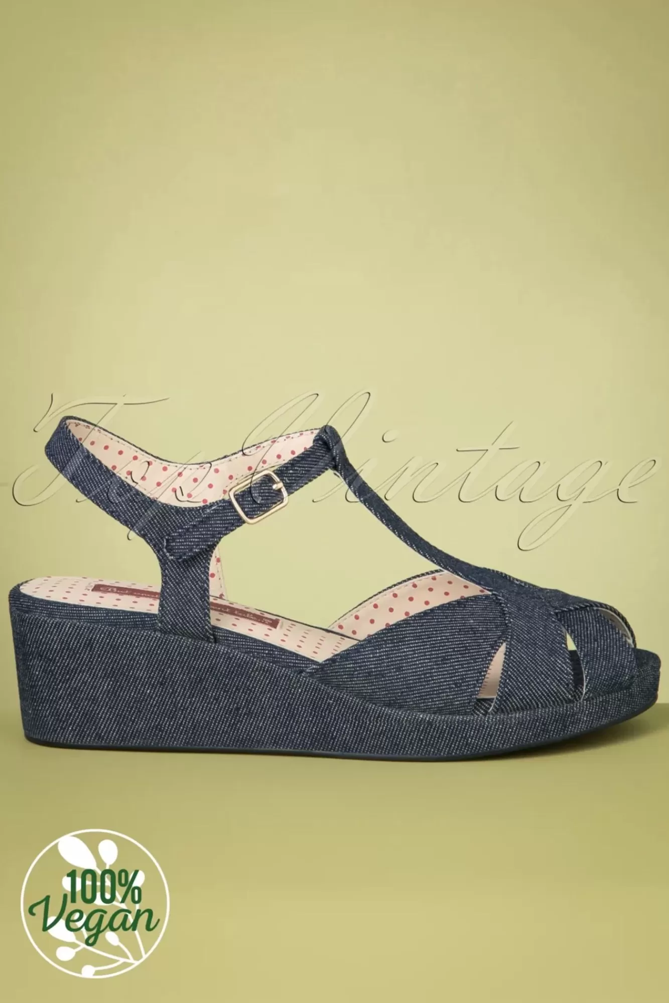 Outlet B.A.I.T. Kira Keilsandalen In Jeansblau