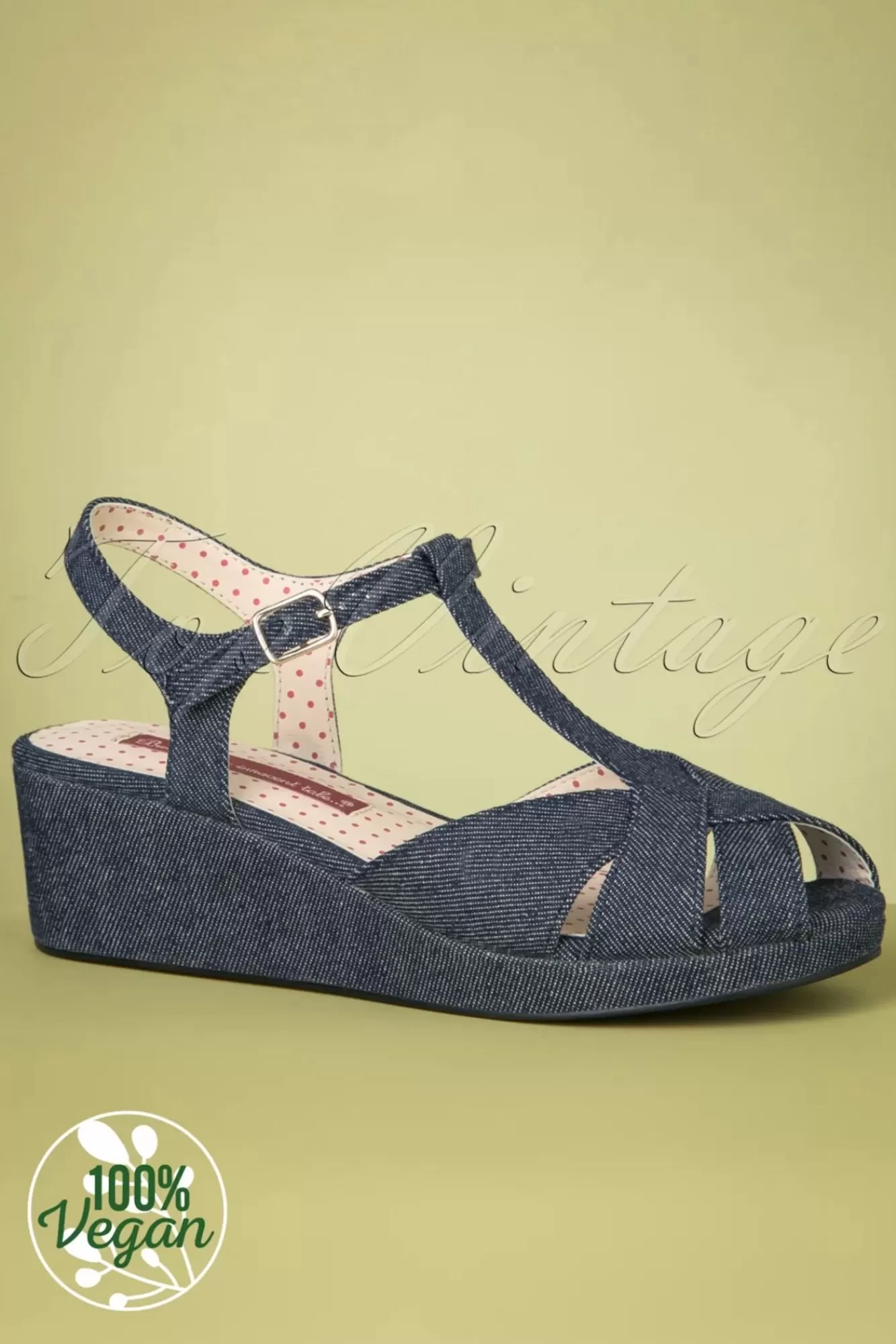 Outlet B.A.I.T. Kira Keilsandalen In Jeansblau