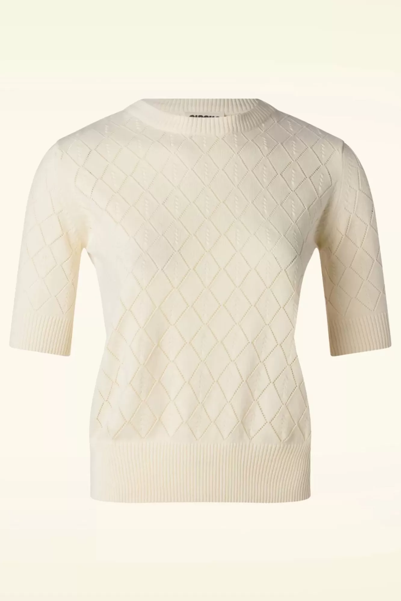 Clearance Circus Knitted Top In Off White